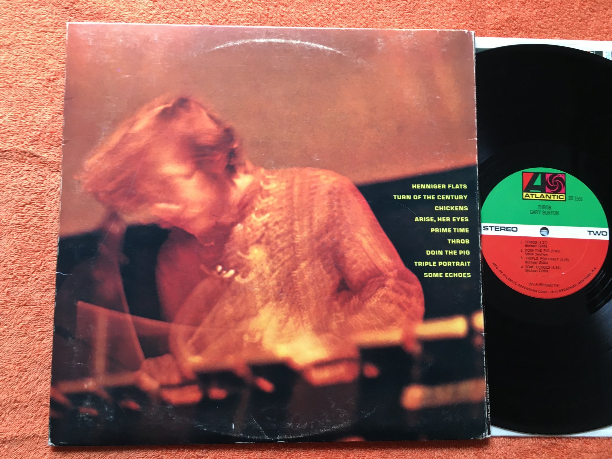 Omslagsbild för skivan GARY BURTON throb LP US ATLANTIC SD 1531