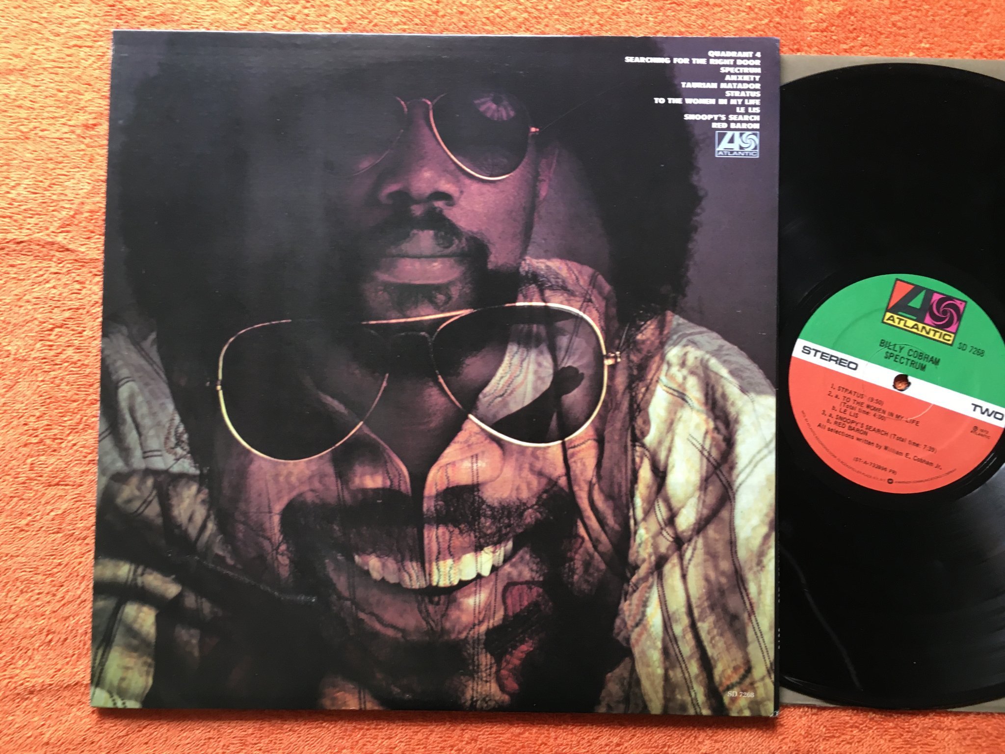 Omslagsbild för skivan BILLY COBHAM spectrum LP -73 US ATLANTIC SD 7268 massive samples