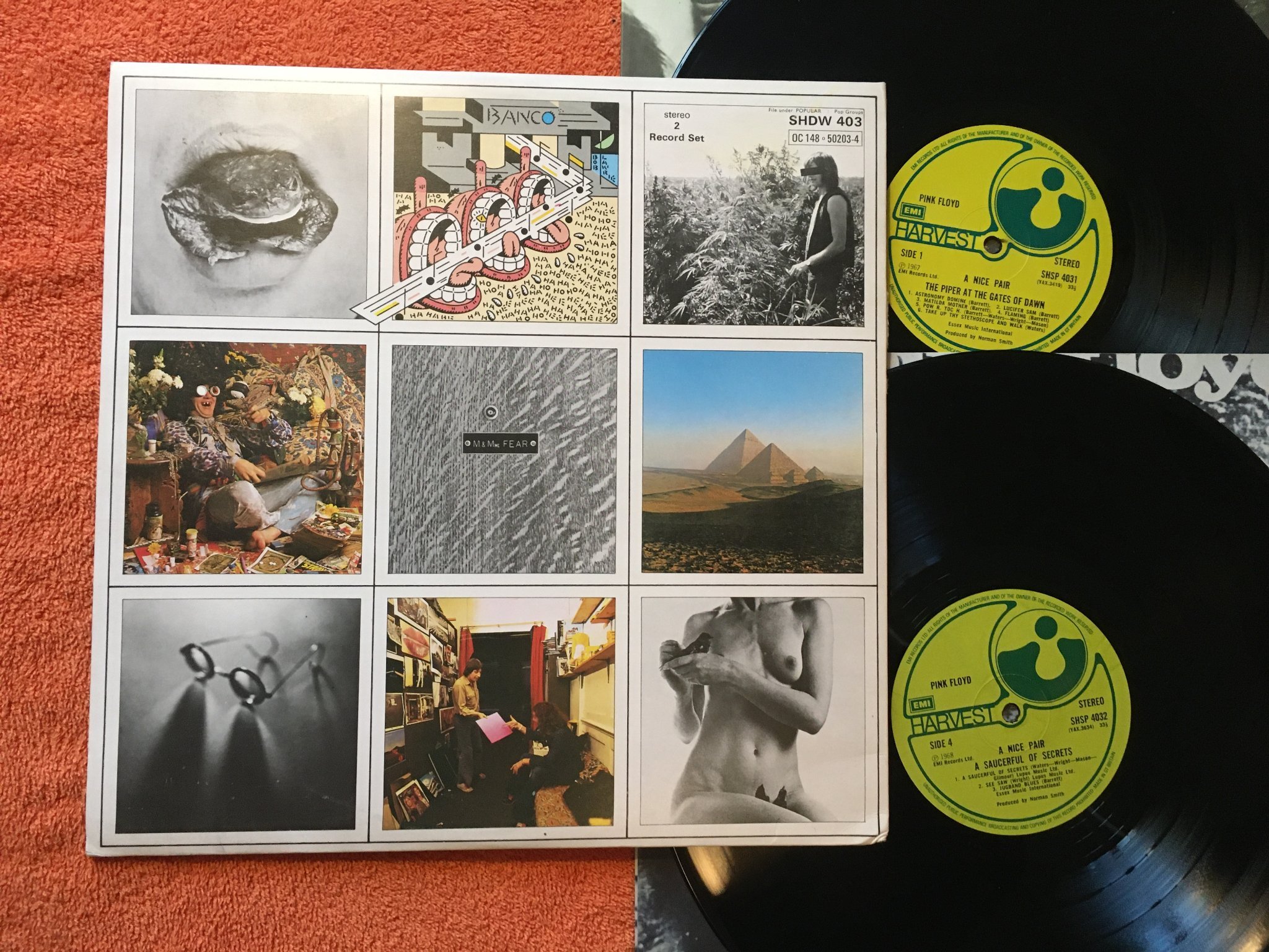 Omslagsbild för skivan PINK FLOYD a nice pair 2xLP UK HARVEST SHSP 4031