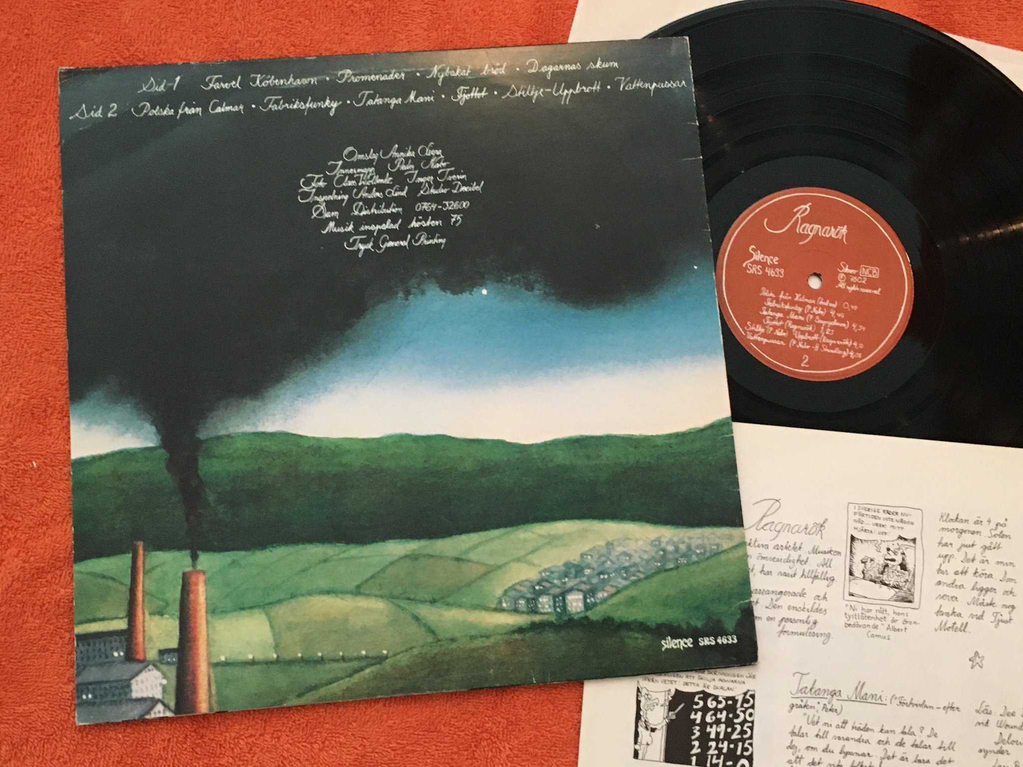 Omslagsbild för skivan RAGNARÖK s/t LP -76 Swe SILENCE SRS 4633 masterpiece!!! Yeah!!!