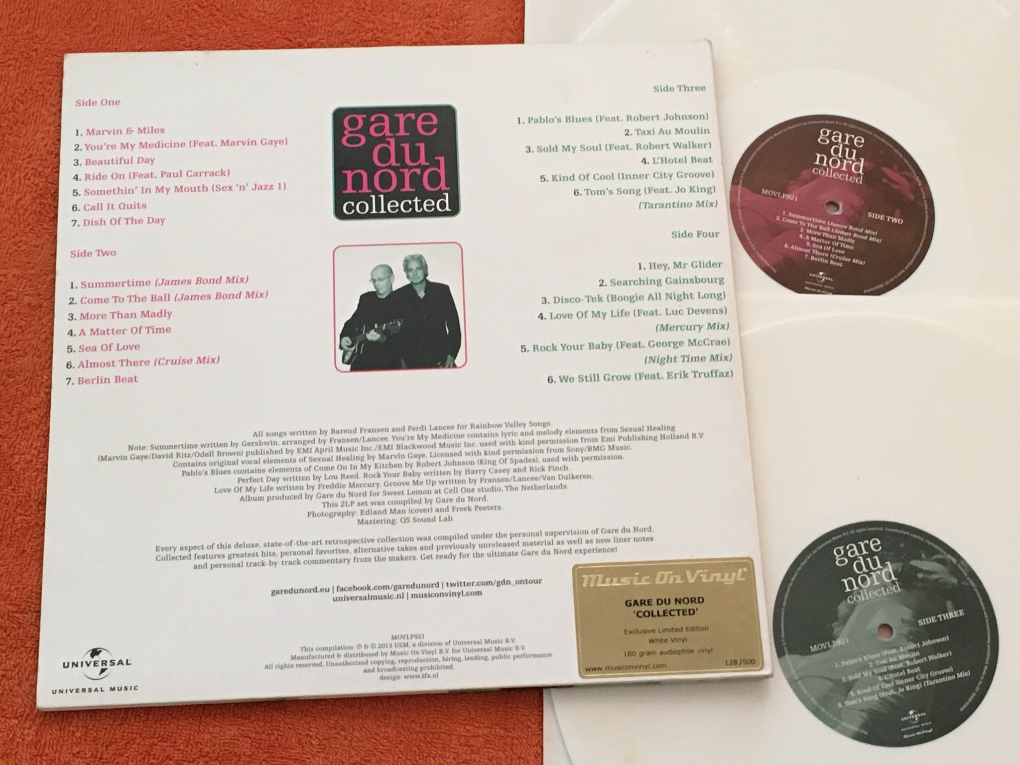 Omslagsbild för skivan GARE DU NORD collected 2xLP 2013 MUSIC ON VINYL MOVLP921 LTD 128/500 white vinyl