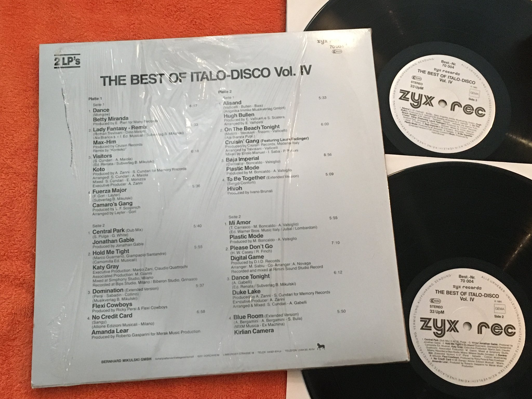 Omslagsbild för skivan V/A the best of italo-disco vol IV 2xLP -85 ZYX 70004