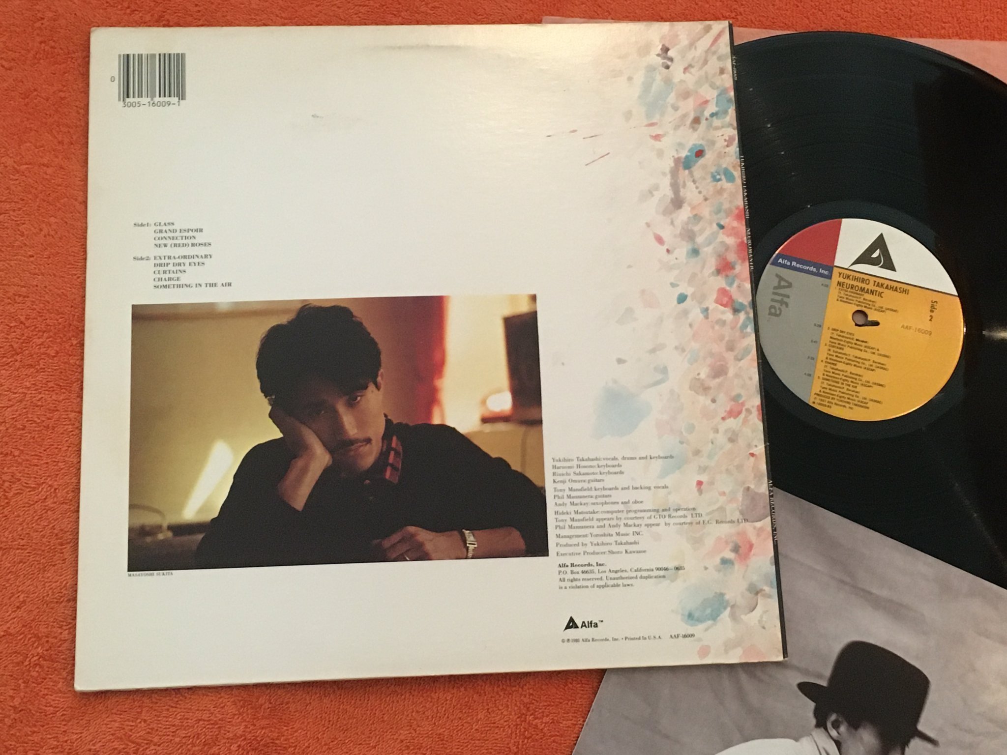 Omslagsbild för skivan YUKIHIRO TAKAHASHI neuromantic LP -81 US ALFA AAF-16009 electronic
