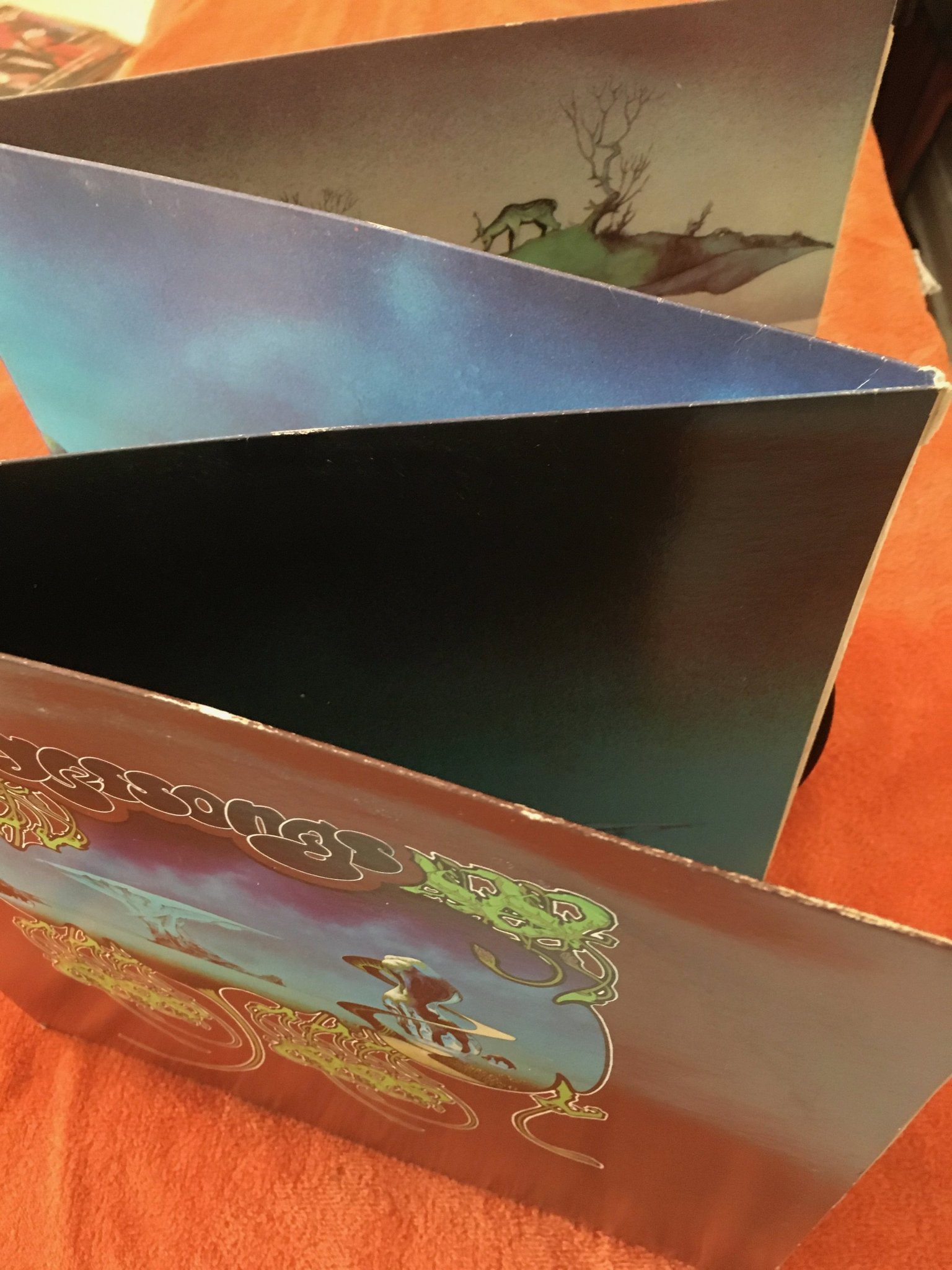 Omslagsbild för skivan YES yes songs 3xLP -73 US ATLANTIC SD 3-100