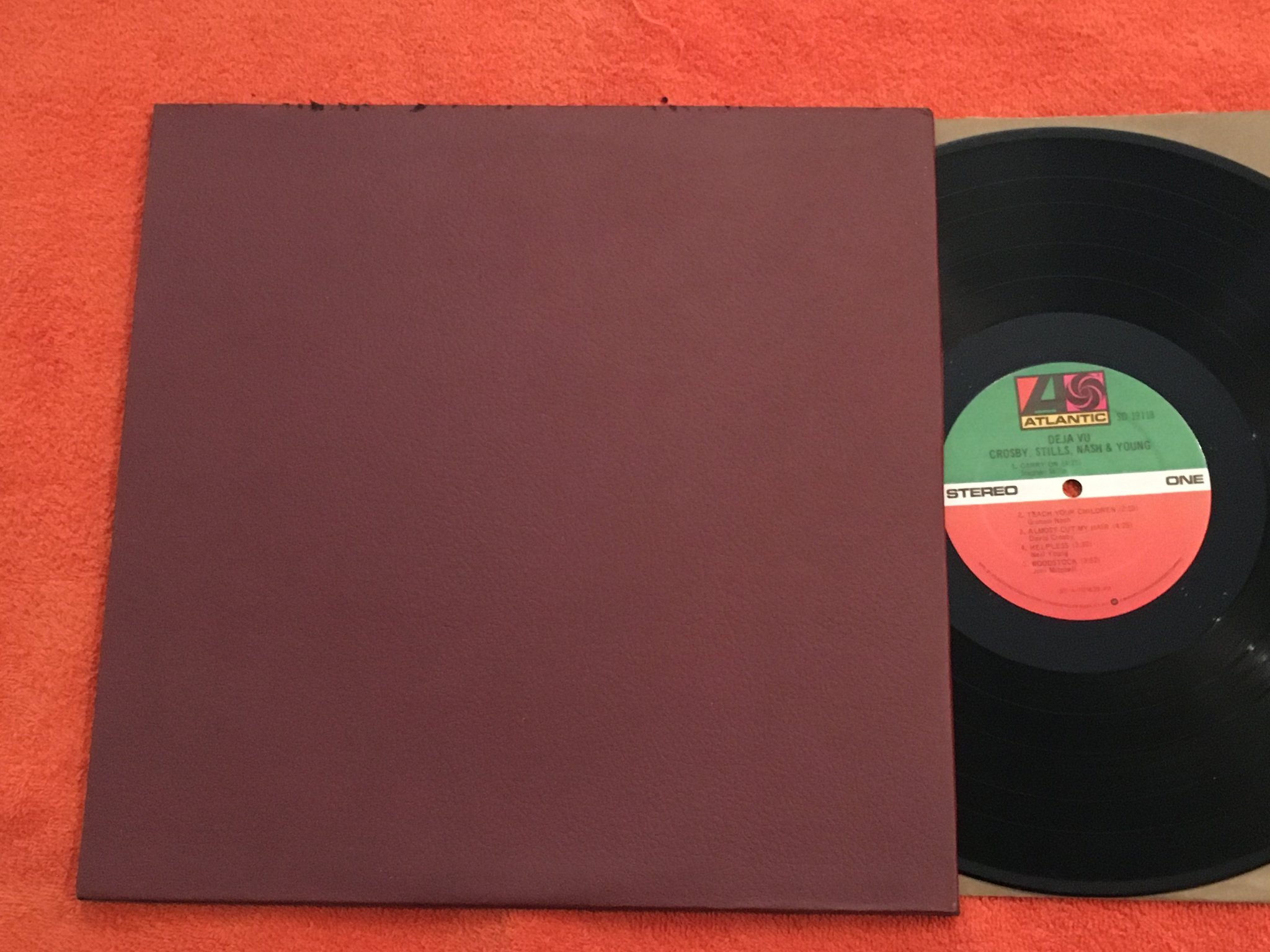 Omslagsbild för skivan CROSBY STILLS NASH & YOUNG deja vu LP -70 US ATLANTIC SD 7200