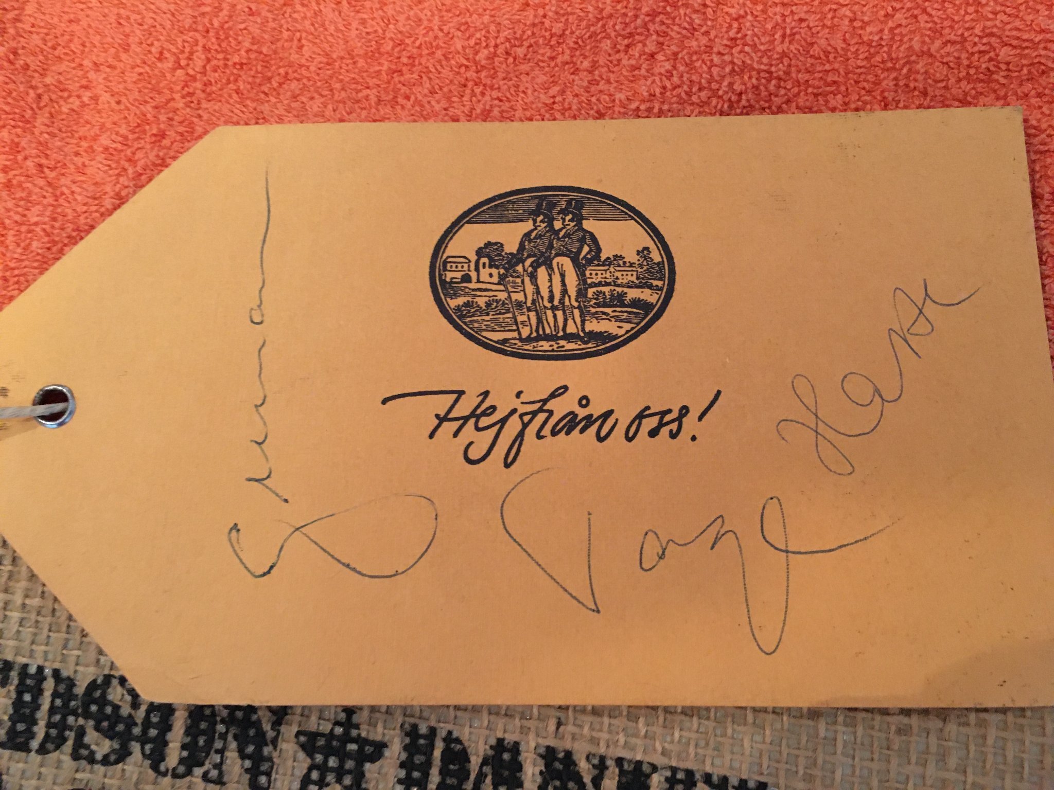 Omslagsbild för skivan Hasse & Tage ( signerad av dom båda )