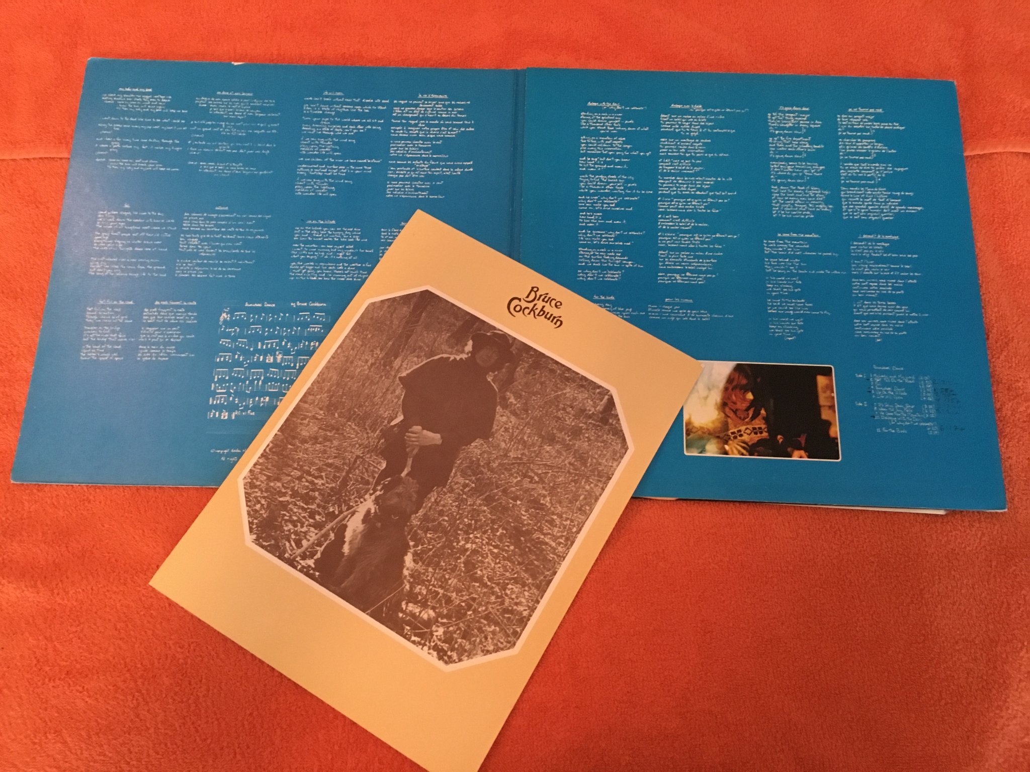 Omslagsbild för skivan BRUCE COCKBURN sunwheel dance LP -71 Can TRUE NORTH TNX-7 demo copy w/ insert