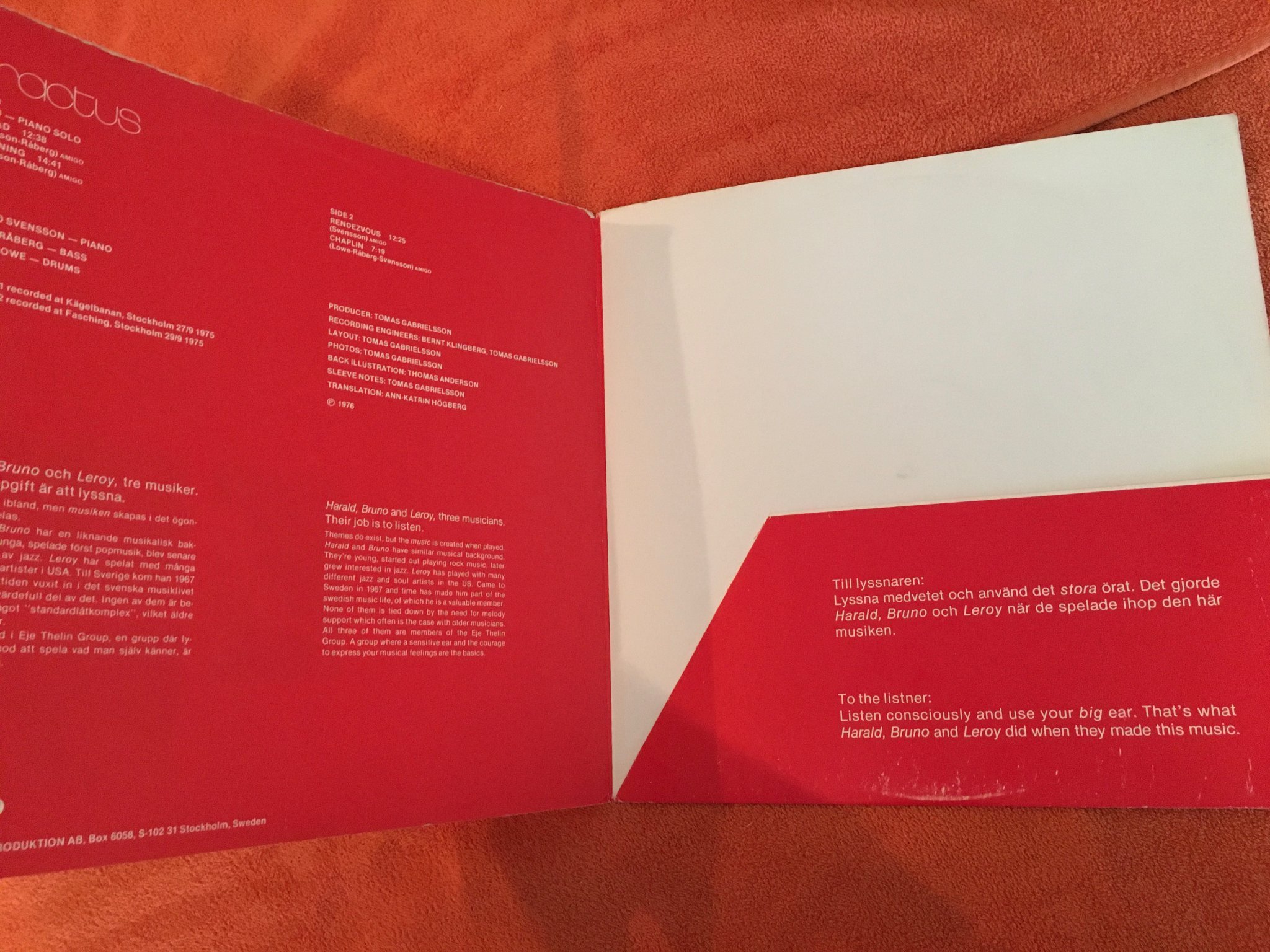 Omslagsbild för skivan TRACTUS LP -76 Swe AMIGO AMLP 819 