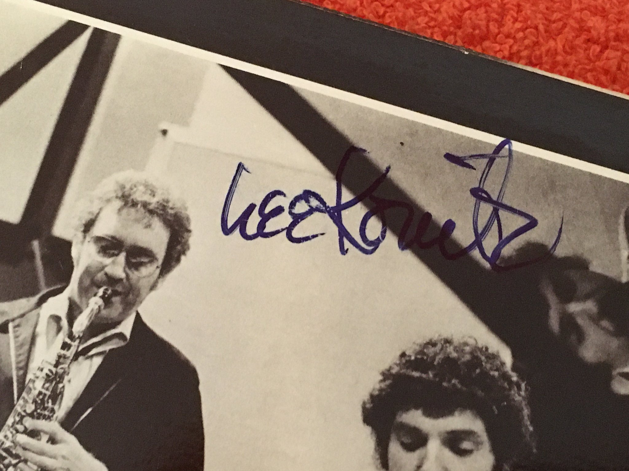 Omslagsbild för skivan LEE KONITZ & HAL GALPER LP -76 Den STEEPLECHASE signed by LEE KONITZ
