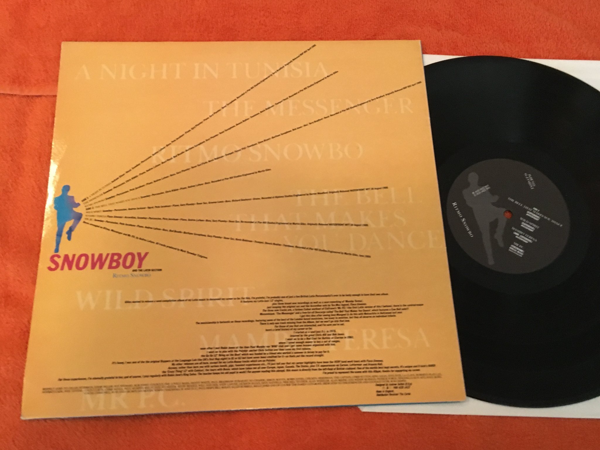 Omslagsbild för skivan SNOWBOY and the latin section - Ritmo Snowbo LP -89 UK ACID JAZZ JAZID LP19