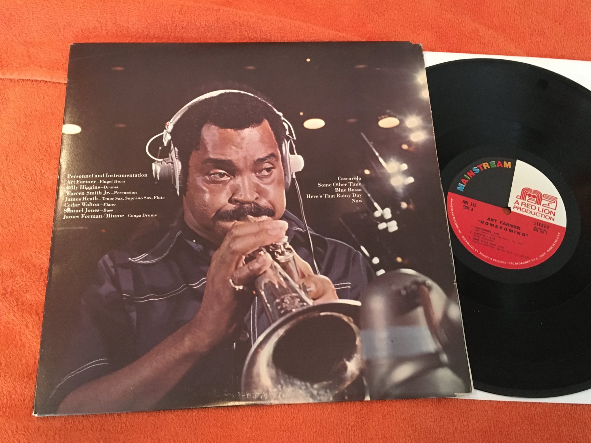 Omslagsbild för skivan ART FARMER homecoming LP -71 US MAINSTREAM MRL 332