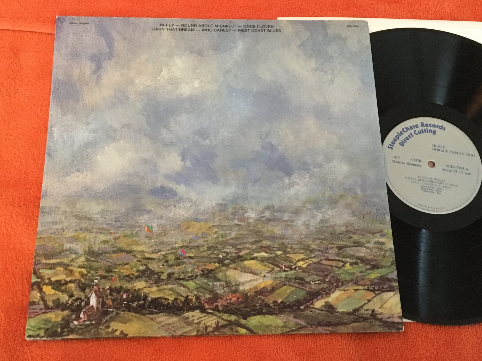 Omslagsbild för skivan HORACE PARLAN TRIO hi-fly LP -78 Den STEEPLECHASE SCD 17003 direct cutting 