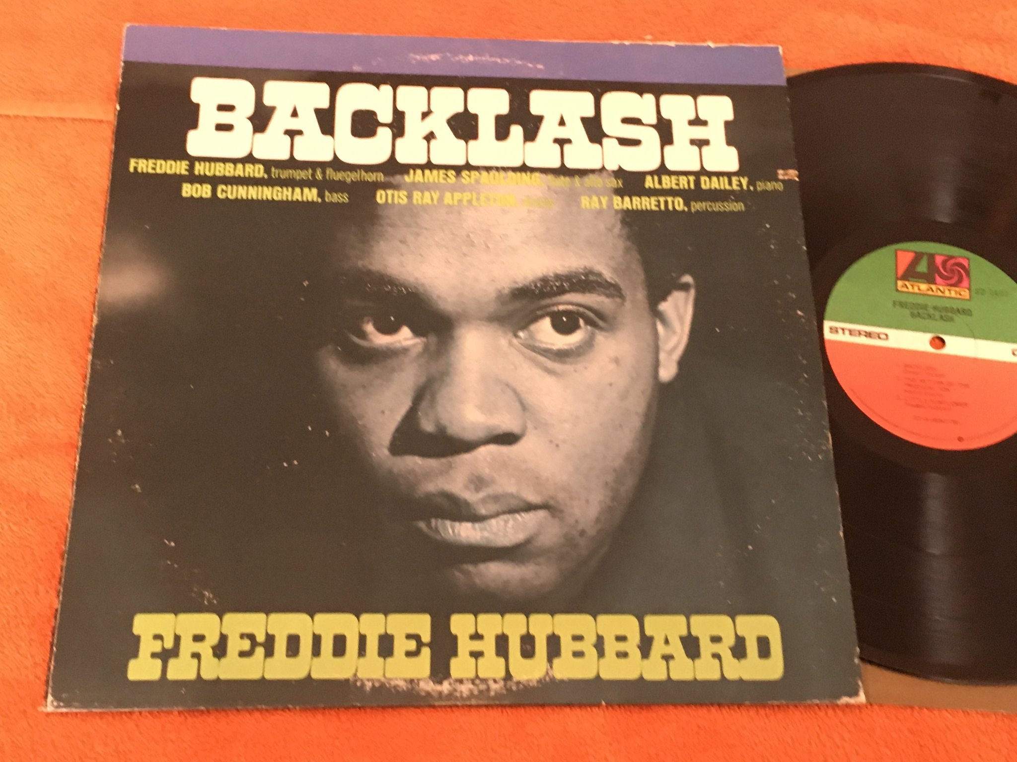 Omslagsbild för skivan FREDDIE HUBBARD backlash LP -67 US ATLANTIC SD 1477