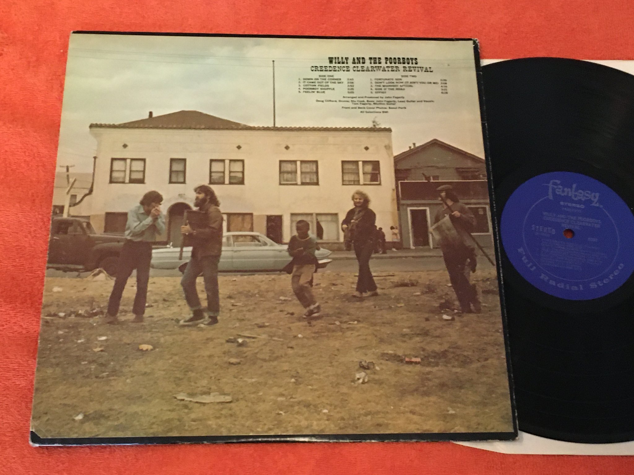 Omslagsbild för skivan CREEDENCE CLEARWATER REVIVAL Willy and the poor boys LP -69 US FANTASY 8397