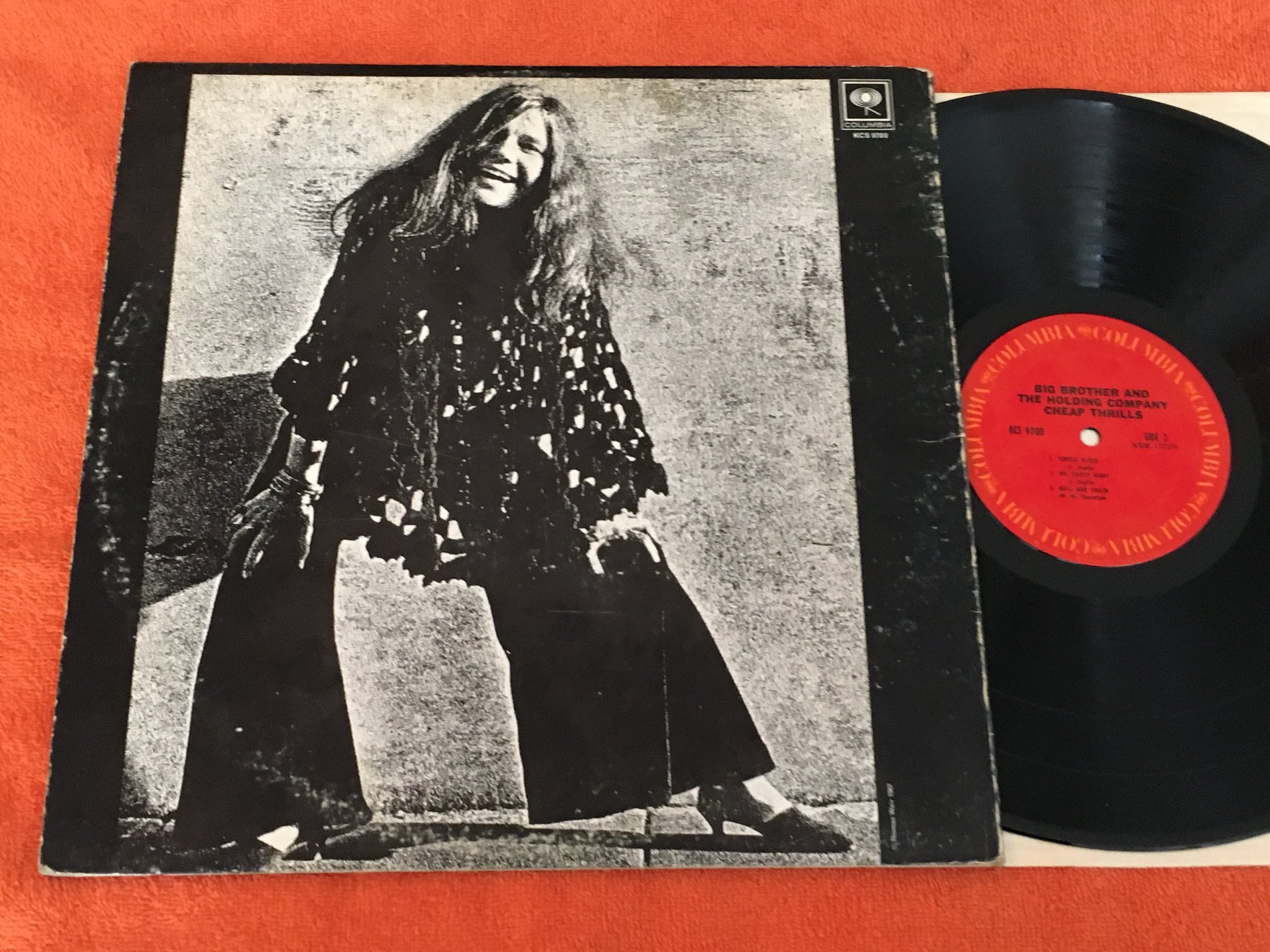 Omslagsbild för skivan BIG BROTHER & THE HOLDING COMPANY cheap thrills LP US COLUMBIA KCS 9700