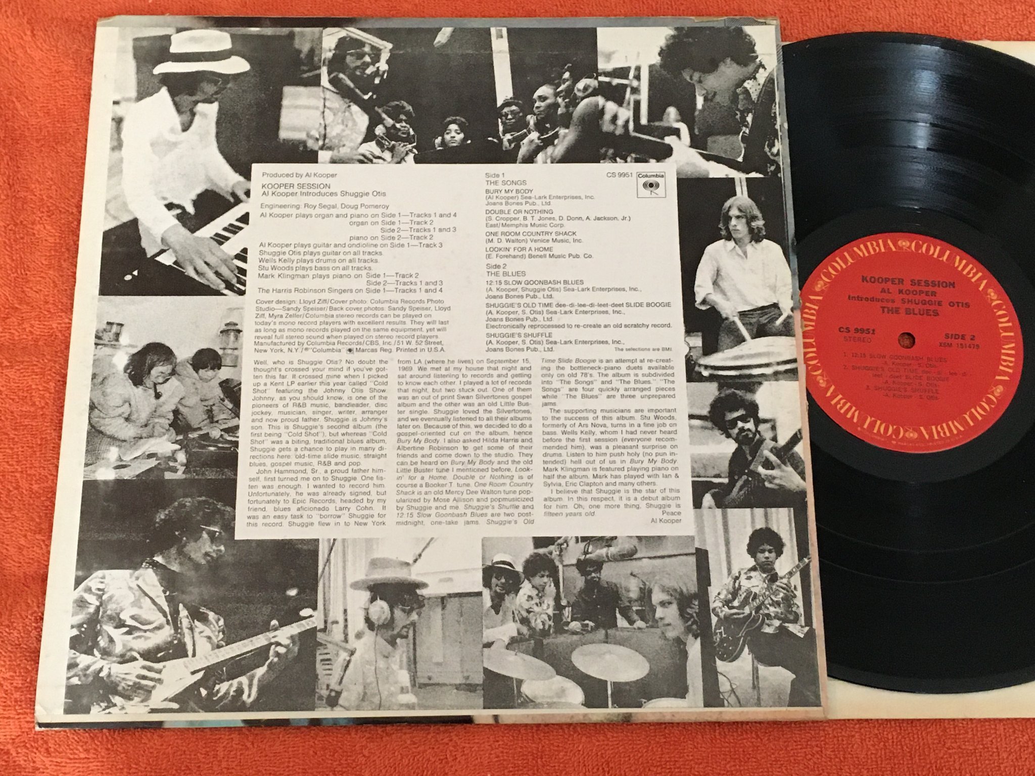 Omslagsbild för skivan AL KOOPER introduces SHUGGIE OTIS kooper session LP US COLUMBIA CS 9951