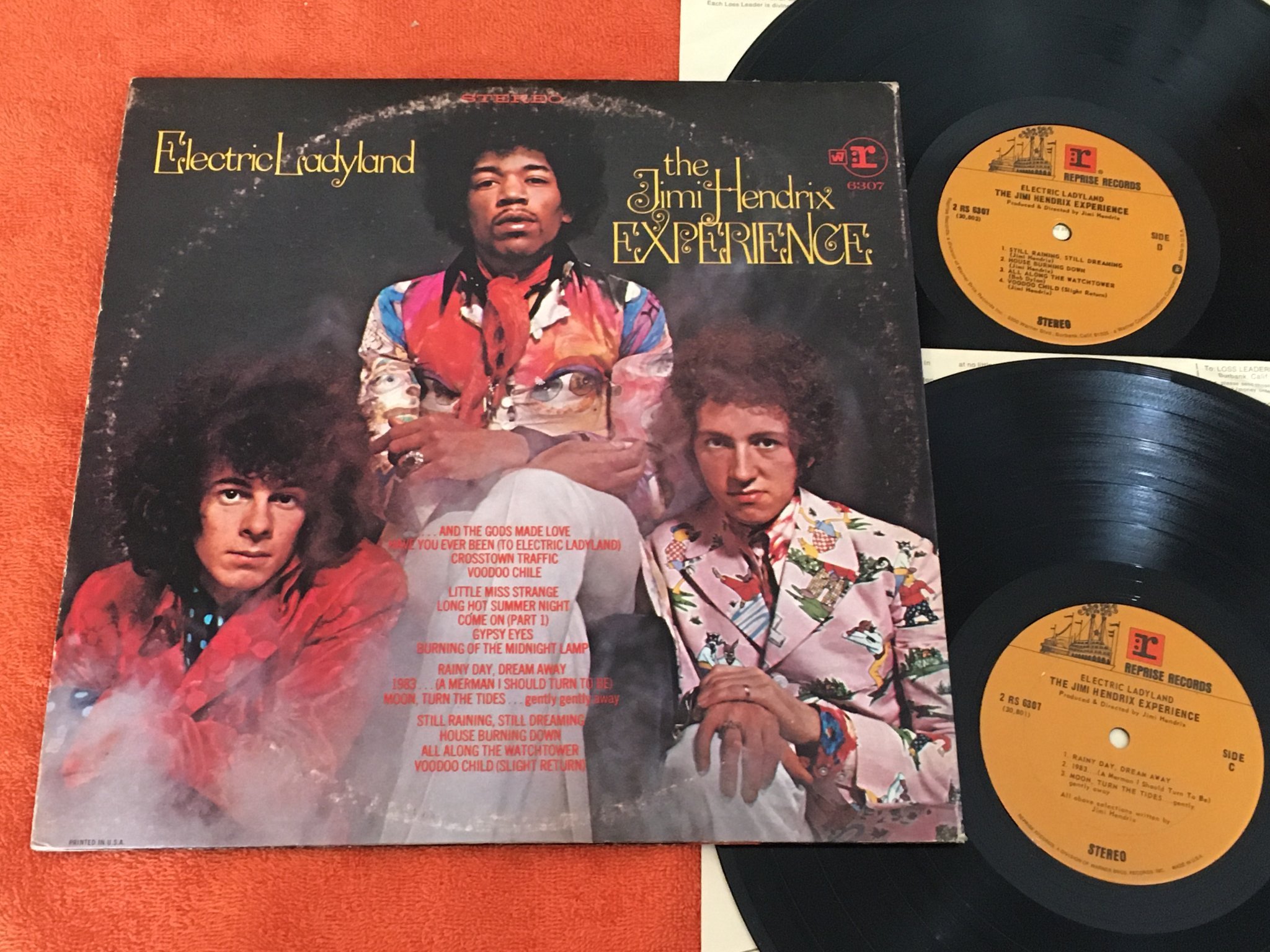 Omslagsbild för skivan JIMI HENDRIX electric ladyland 2xLP US REPRISE 2 RS 6307