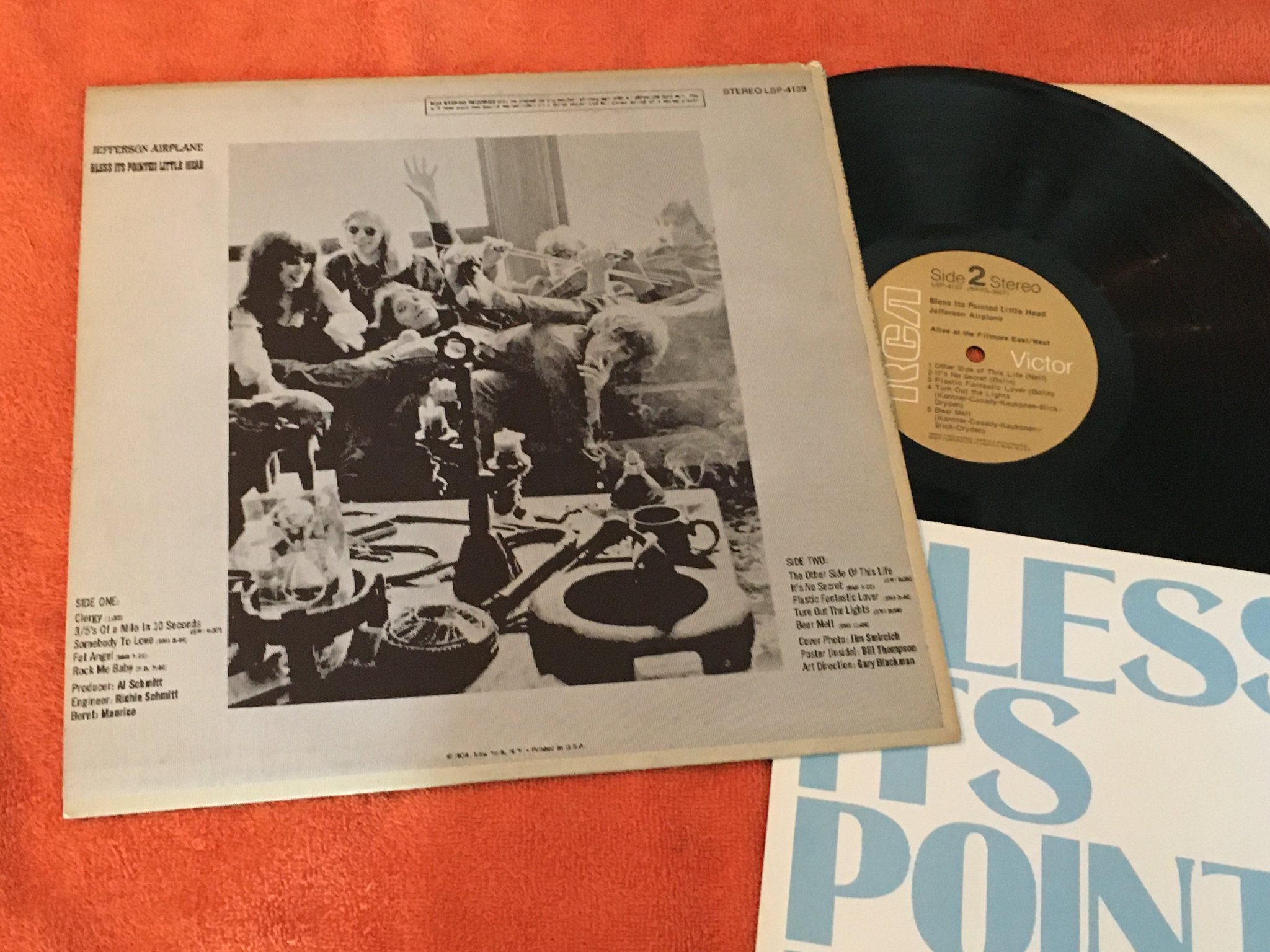 Omslagsbild för skivan JEFFERSON AIRPLANE bless it's pointed little head LP US RCA LSP 4133