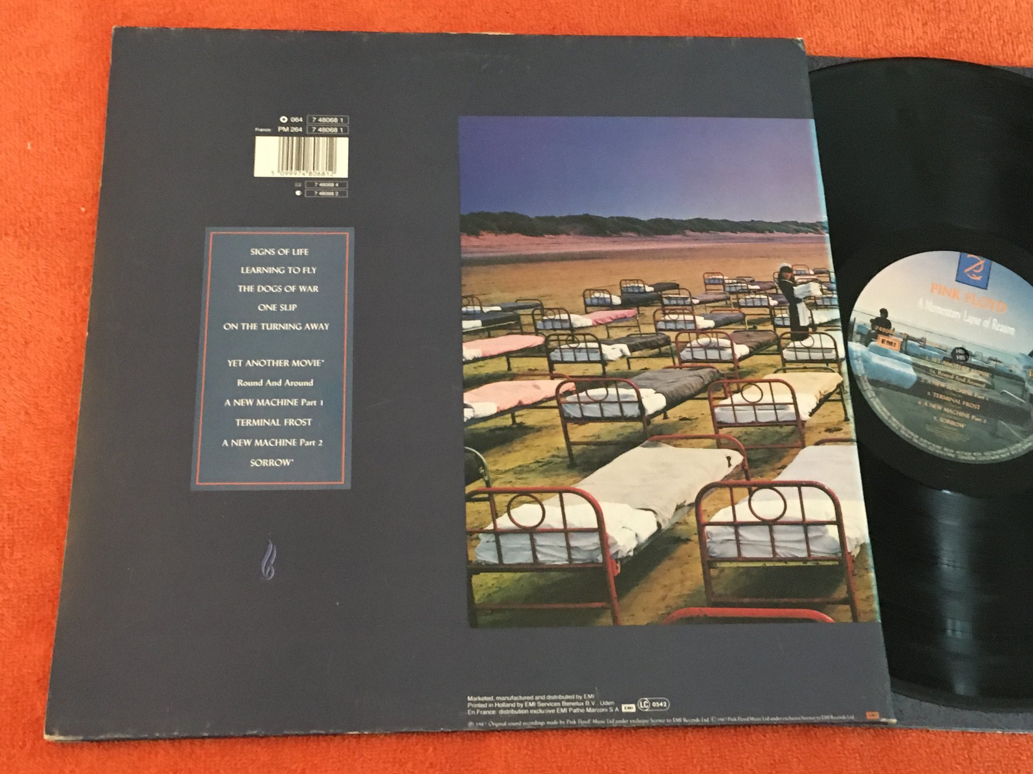 Omslagsbild för skivan PINK FLOYD a momentary lapse of reason LP -87 EMI 7480681