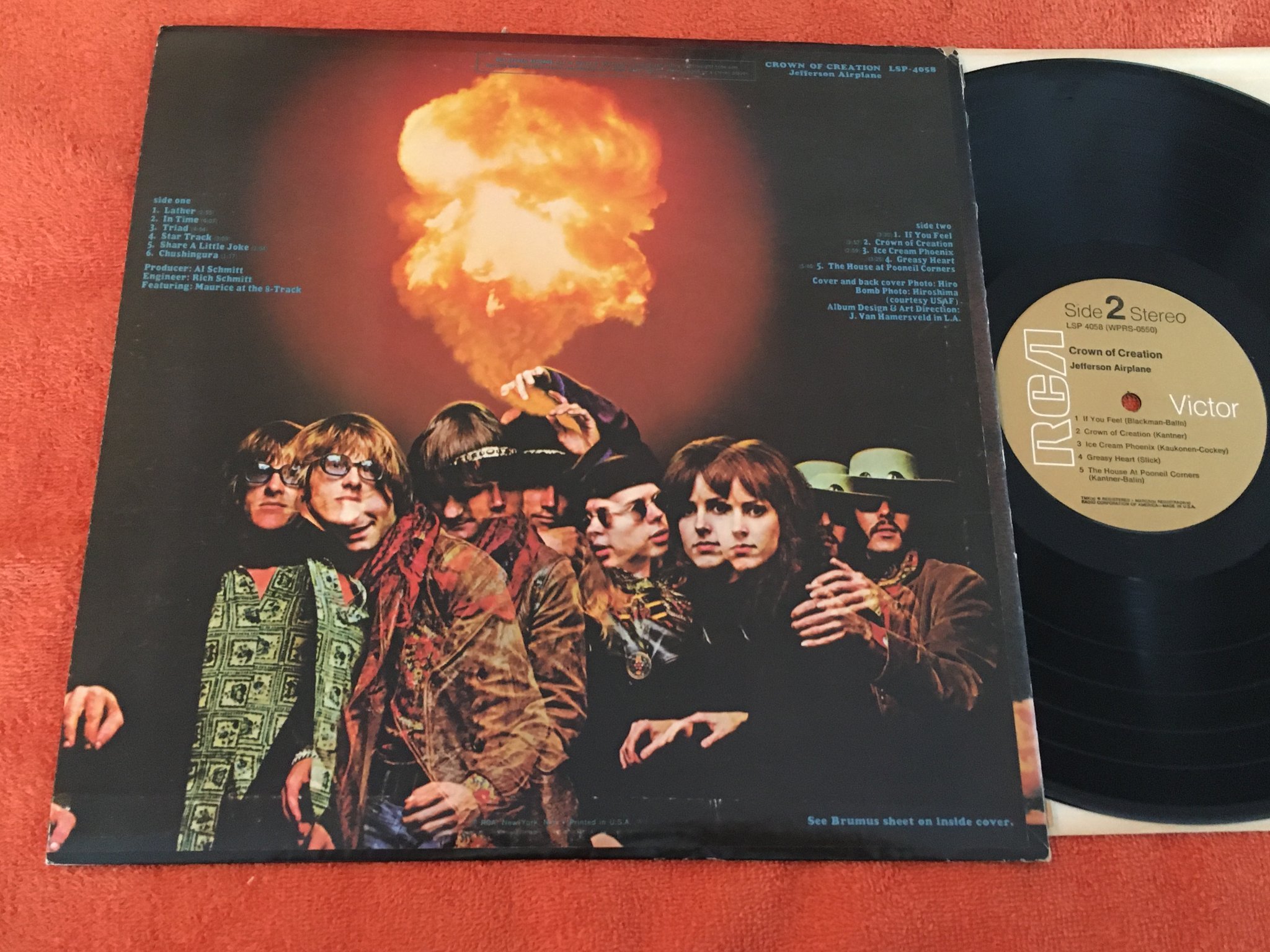 Omslagsbild för skivan JEFFERSON AIRPLANE crown of cretion LP US RCA LSP 4058