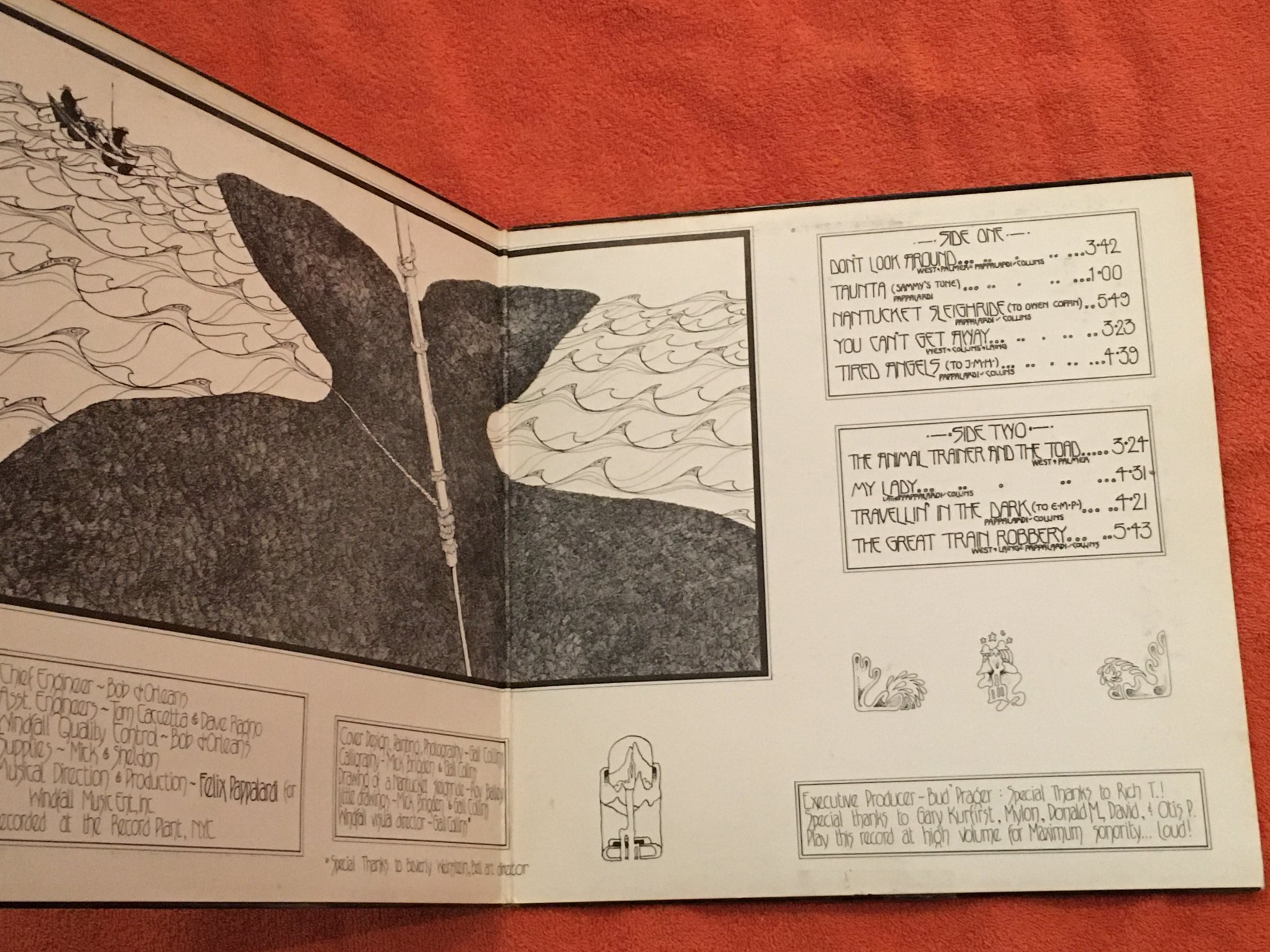 Omslagsbild för skivan MOUNTAIN nantucket sleighride LP -71 UK ISLAND ILPS 9148 pink rim