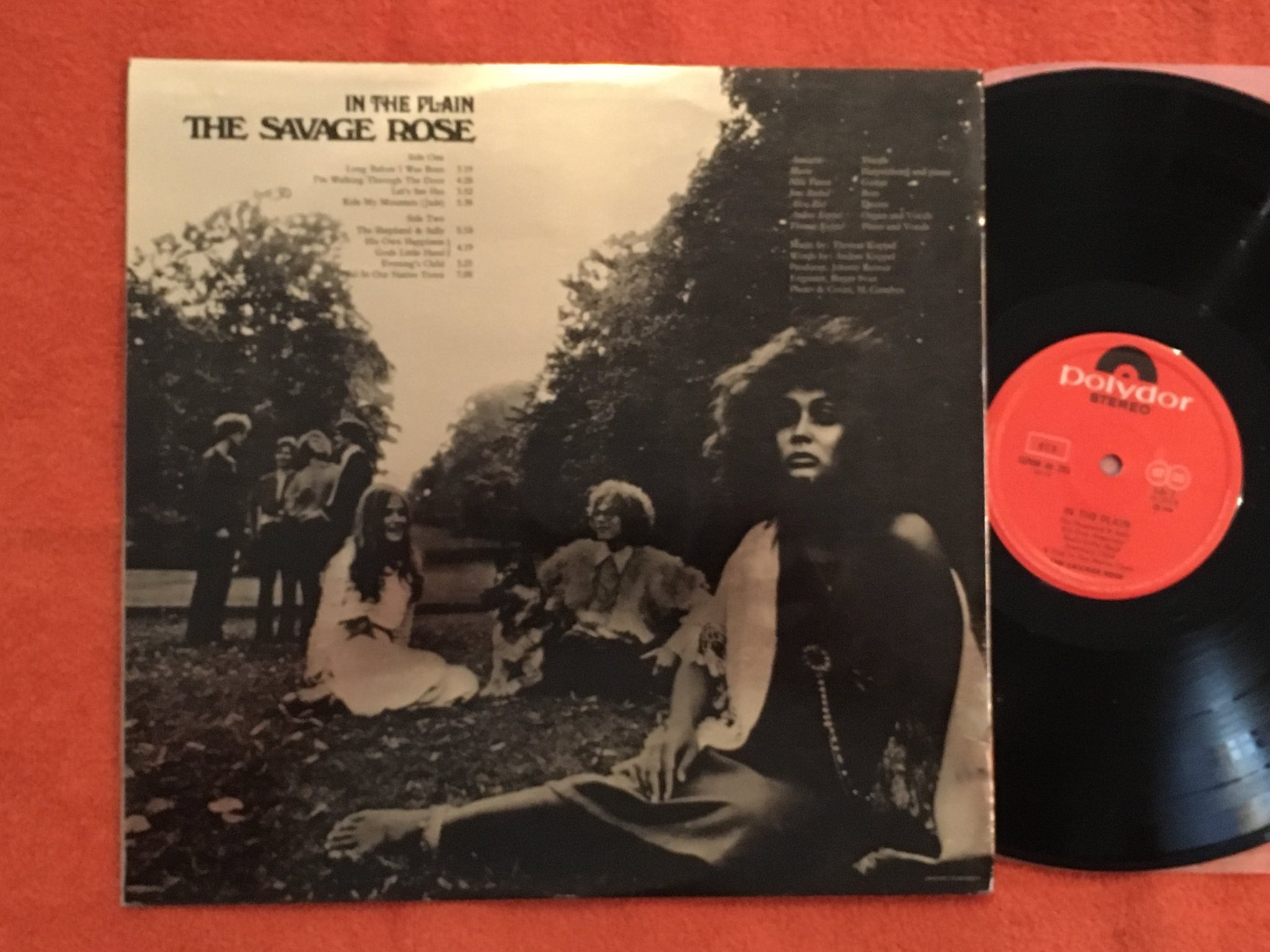 Omslagsbild för skivan THE SAVAGE ROSE in the plain LP -68 POLYDOR slphm 46 292