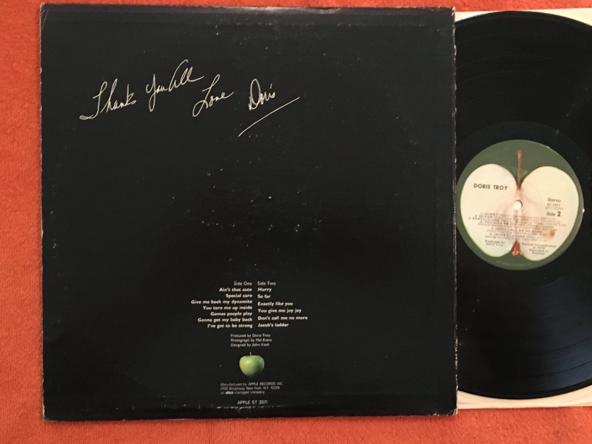 Omslagsbild för skivan DORIS TROY s/t LP US APPLE/ABTKO ST 3371