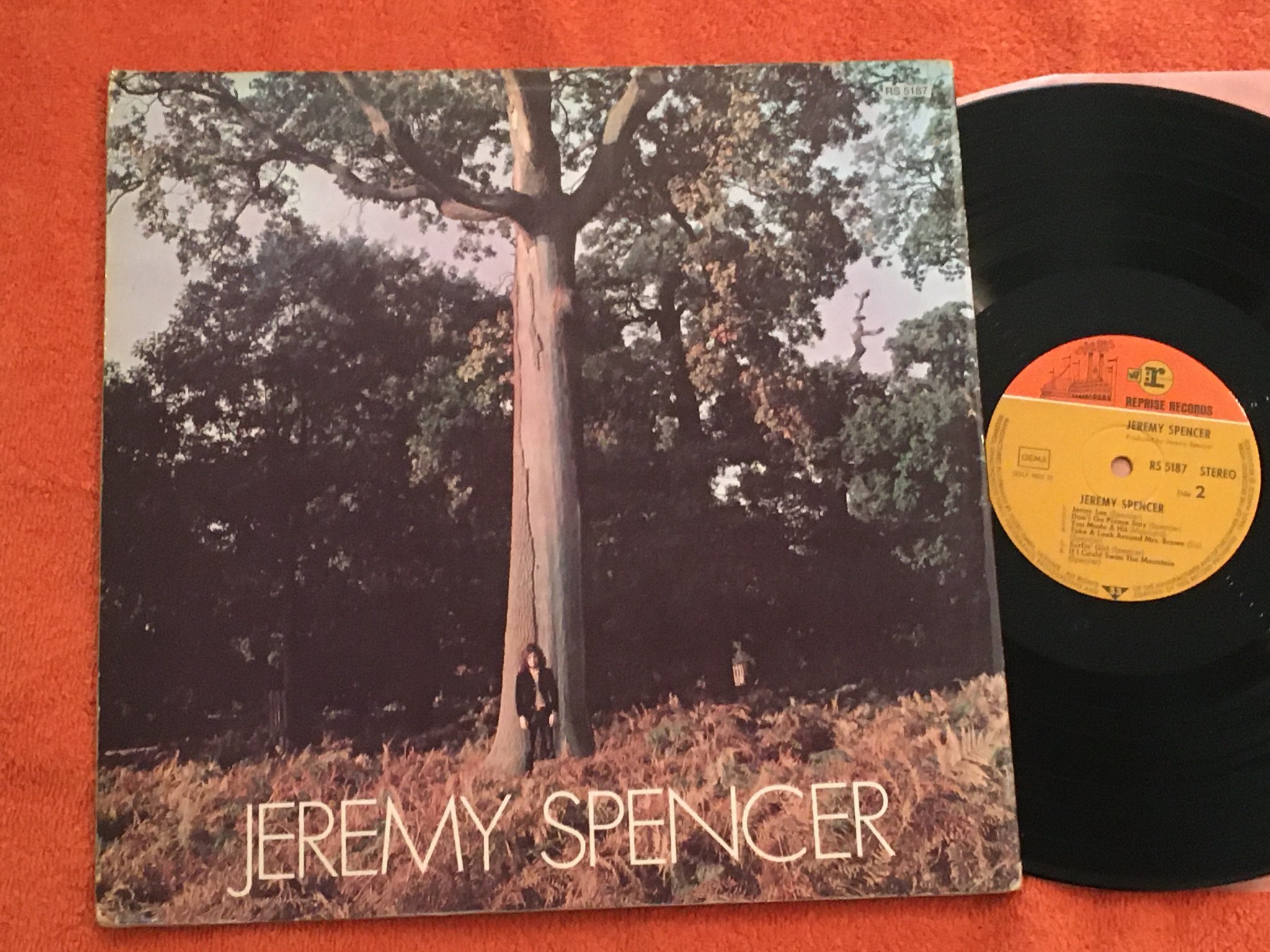 Omslagsbild för skivan JEREMY SPENCER s/t LP -70 GER REPRISE RS 5187