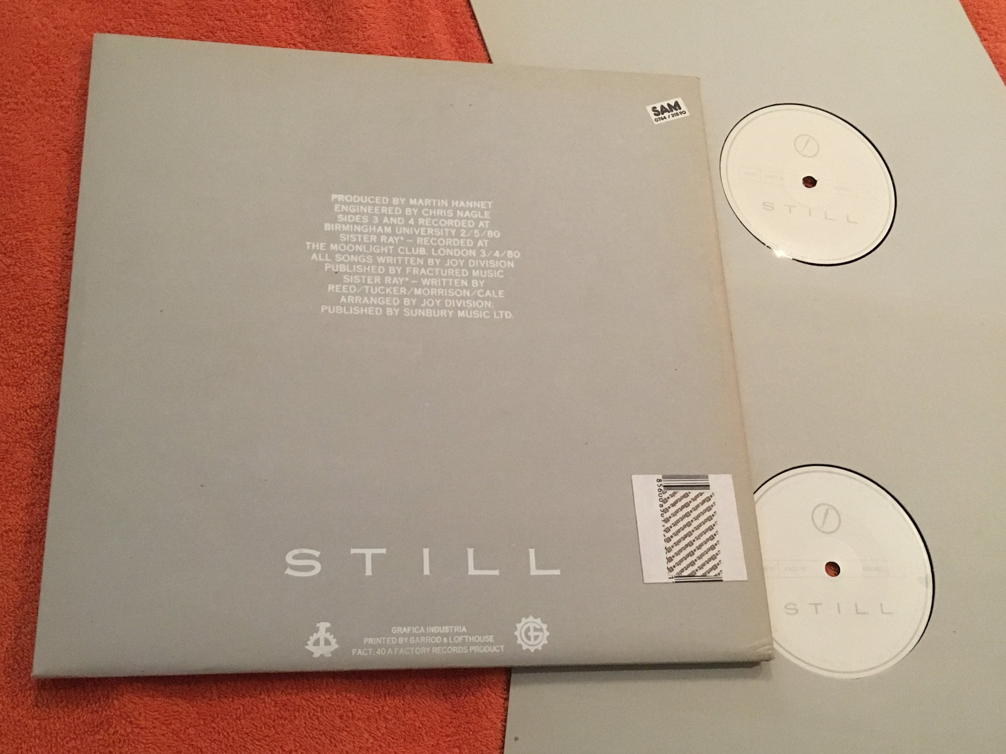 Omslagsbild för skivan JOY DIVISION still 2xLP -81 UK FACTORY FACT 40 classic!!!