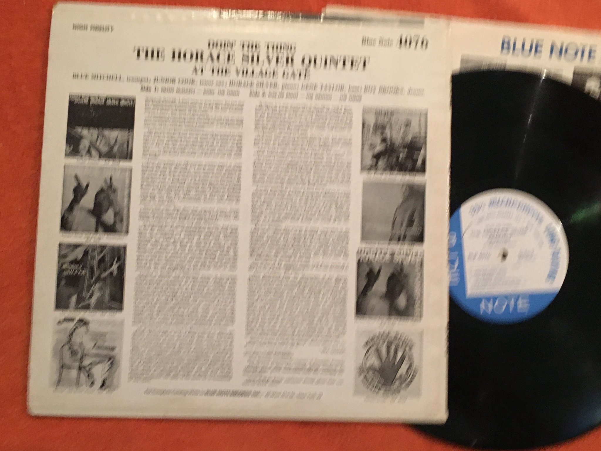 Omslagsbild för skivan THE HORACE SILVER QUINTET doin the thing LP US NY USA press BLUE NOTE BLP 4076