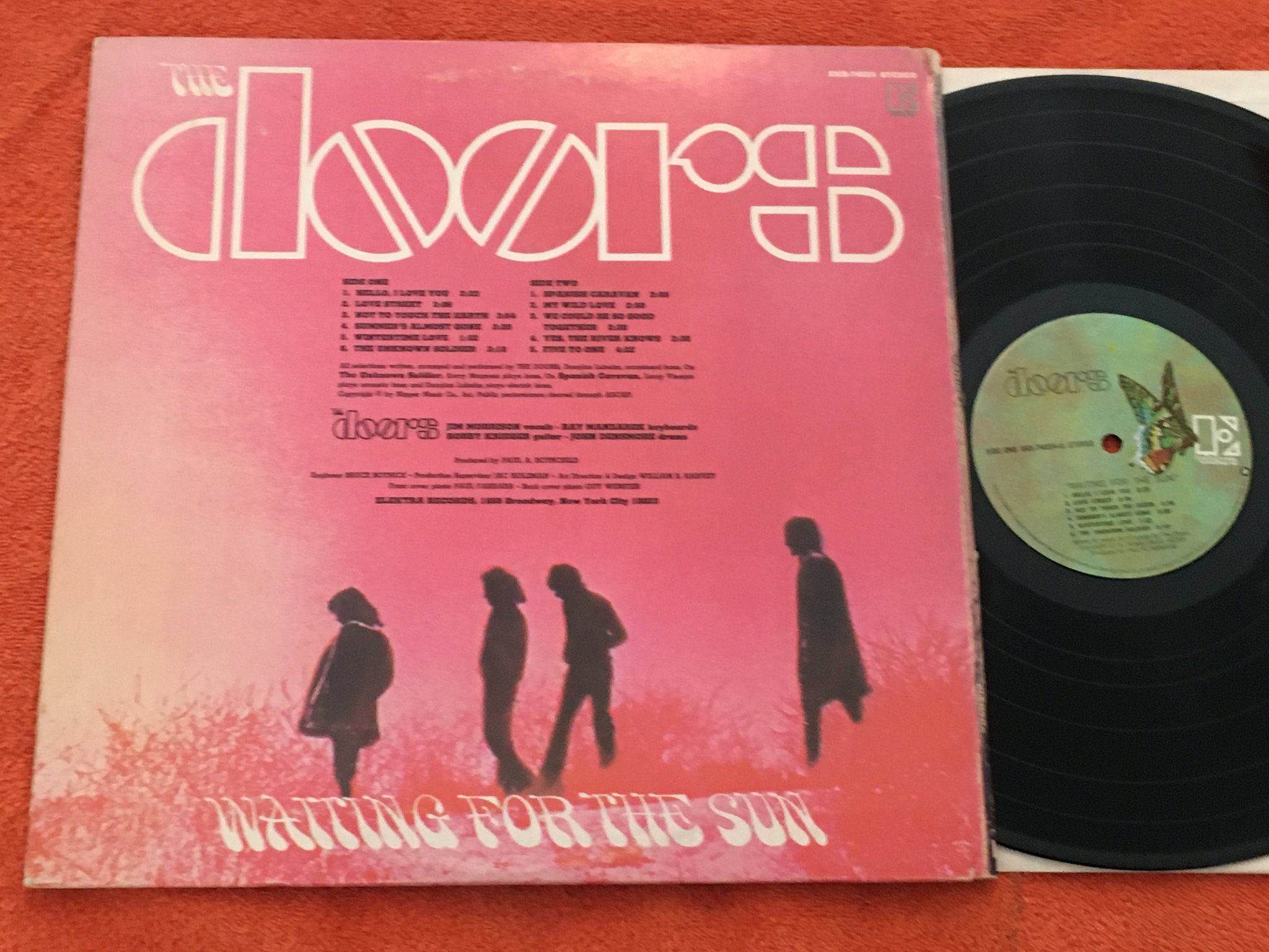 Omslagsbild för skivan DOORS waiting for the sun LP US ELEKTRA EKS 74024