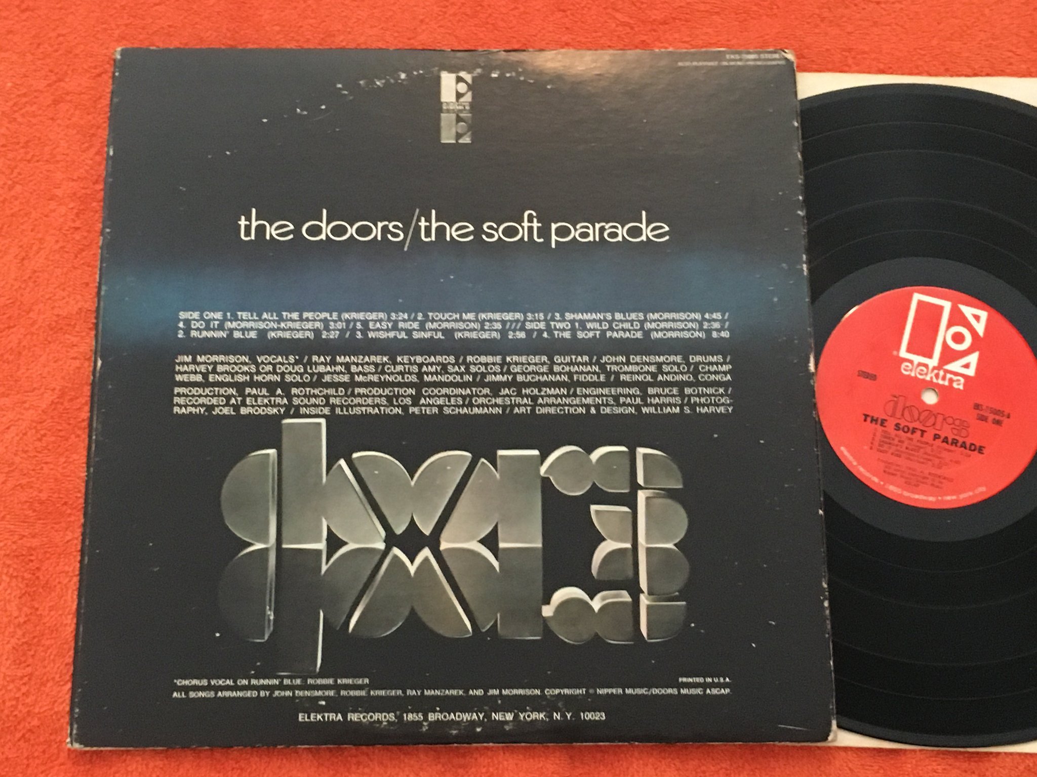 Omslagsbild för skivan DOORS the soft parade LP US  US ELEKTRA EKS 75005