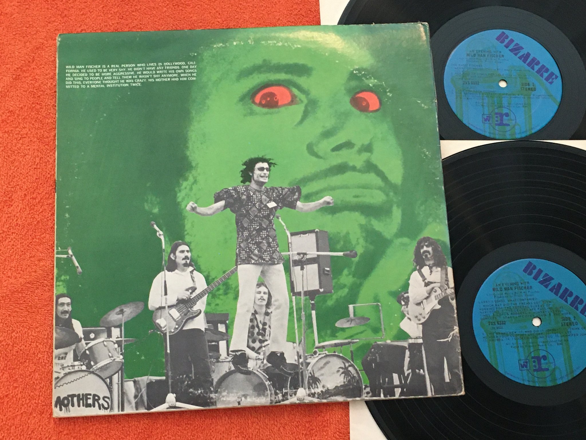 Omslagsbild för skivan WILD MAN FISCHER an evening with 2xLP -69 US BIZARRE 2XS 6332