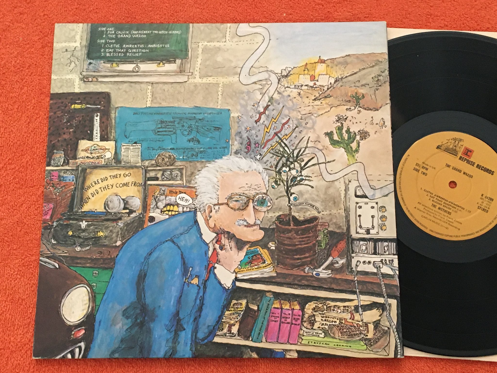 Omslagsbild för skivan THE MOTHERS  the grand wazoo LP -72 UK REPRISE K 44209