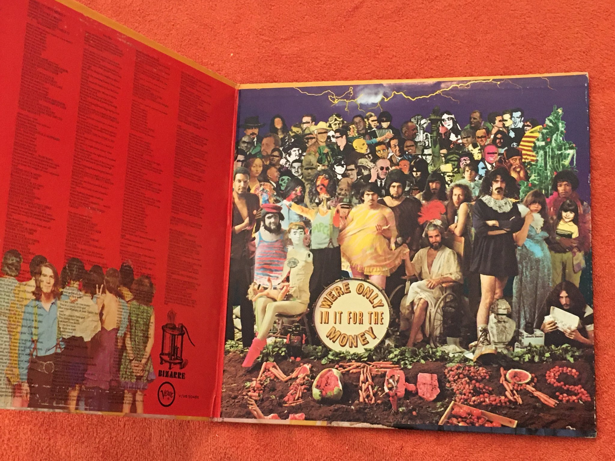 Omslagsbild för skivan THE MOTHERS OF INVENTION were only in it.. LP US VERVE V6-5045