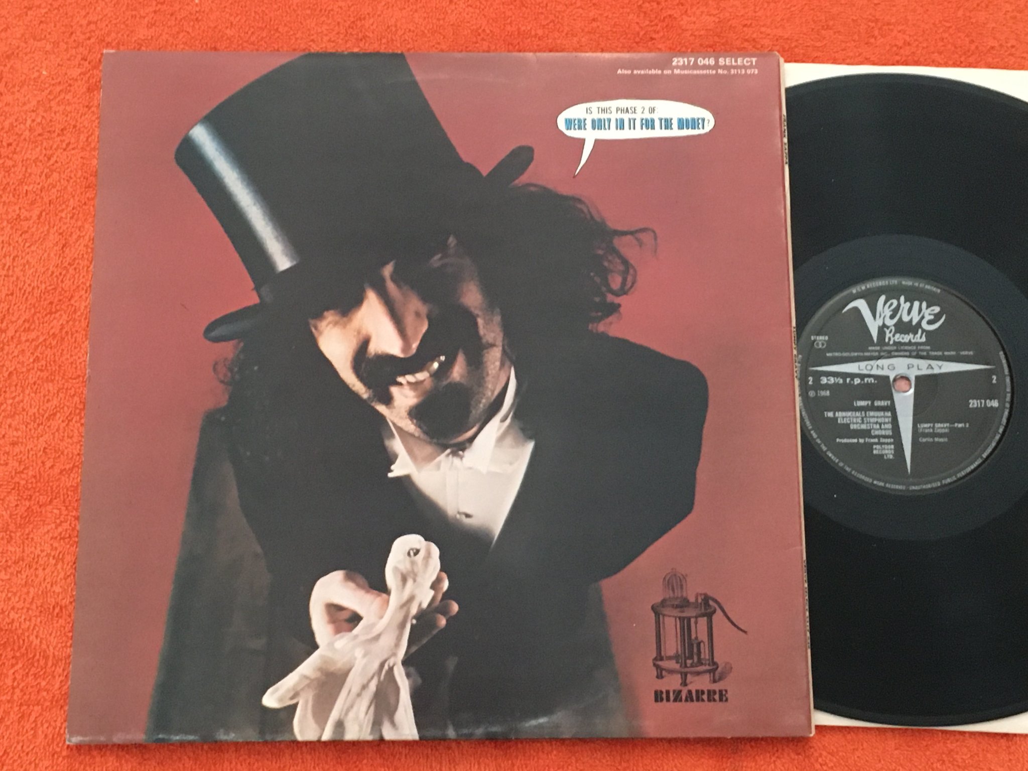 Omslagsbild för skivan FRANK ZAPPA lumpy gravy LP -68 UK VERVE 2317 046