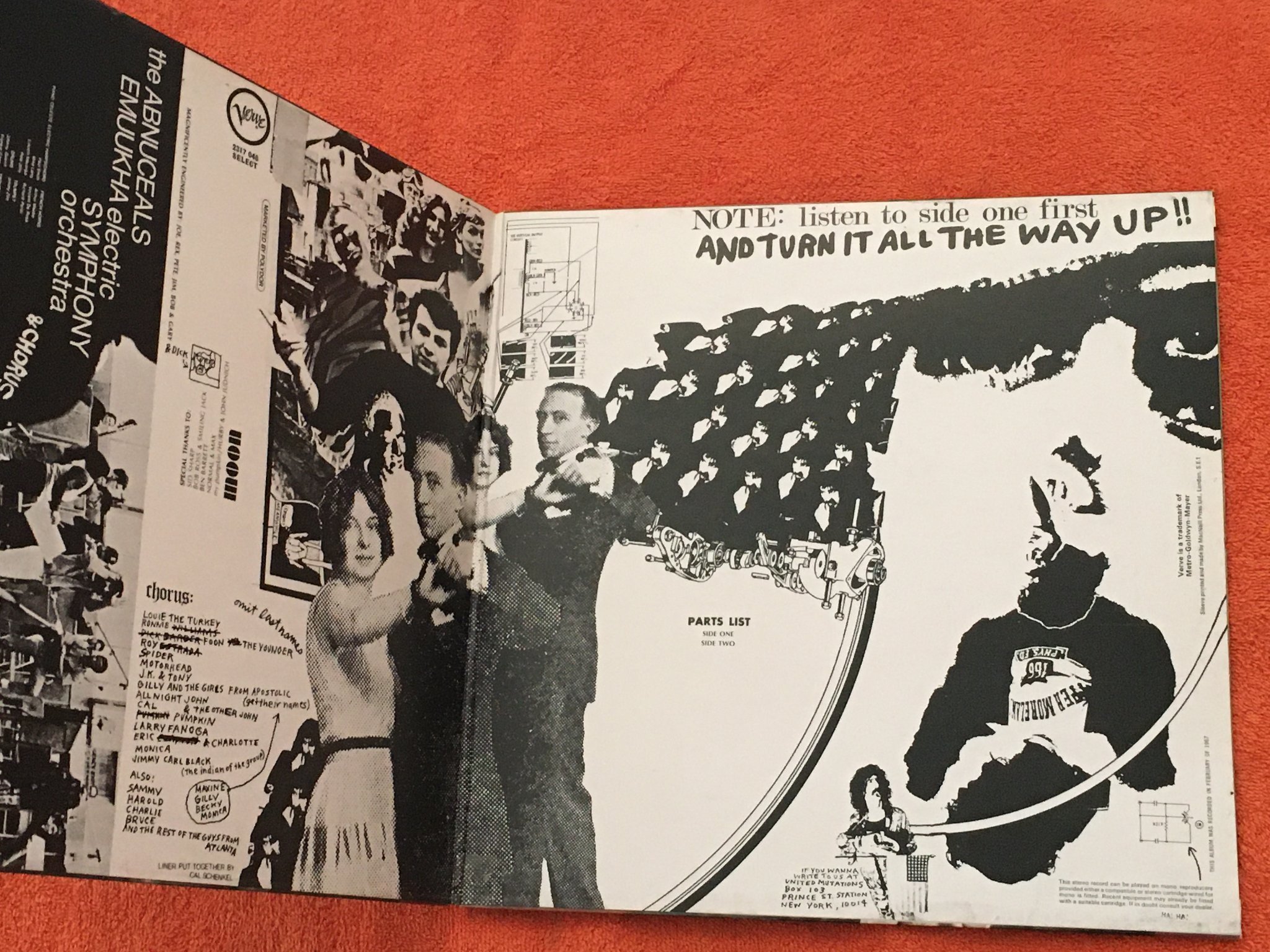 Omslagsbild för skivan FRANK ZAPPA lumpy gravy LP -68 UK VERVE 2317 046