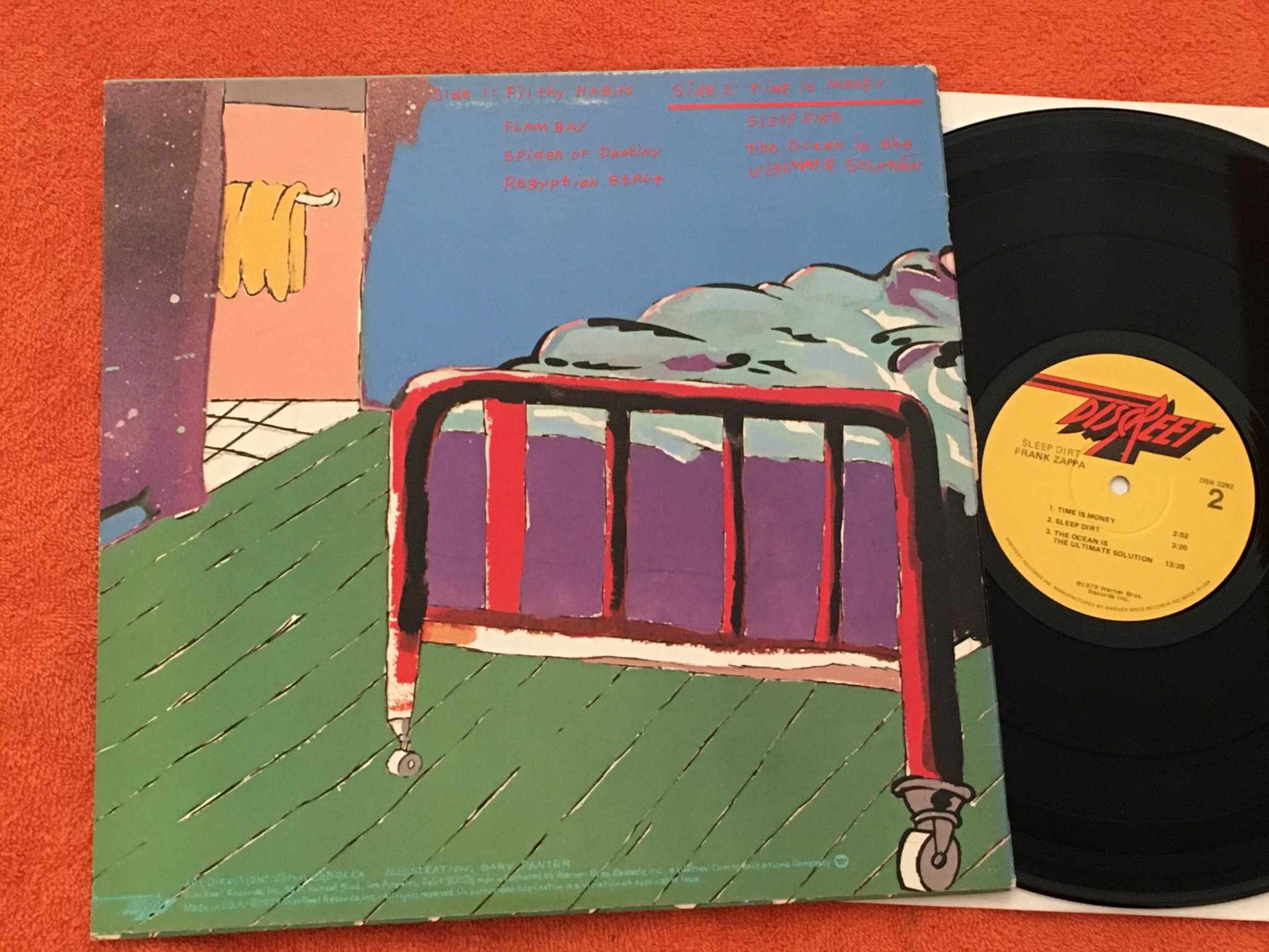 Omslagsbild för skivan FRANK ZAPPA sleep dirt  LP -79 US DISCREET DSK 2292