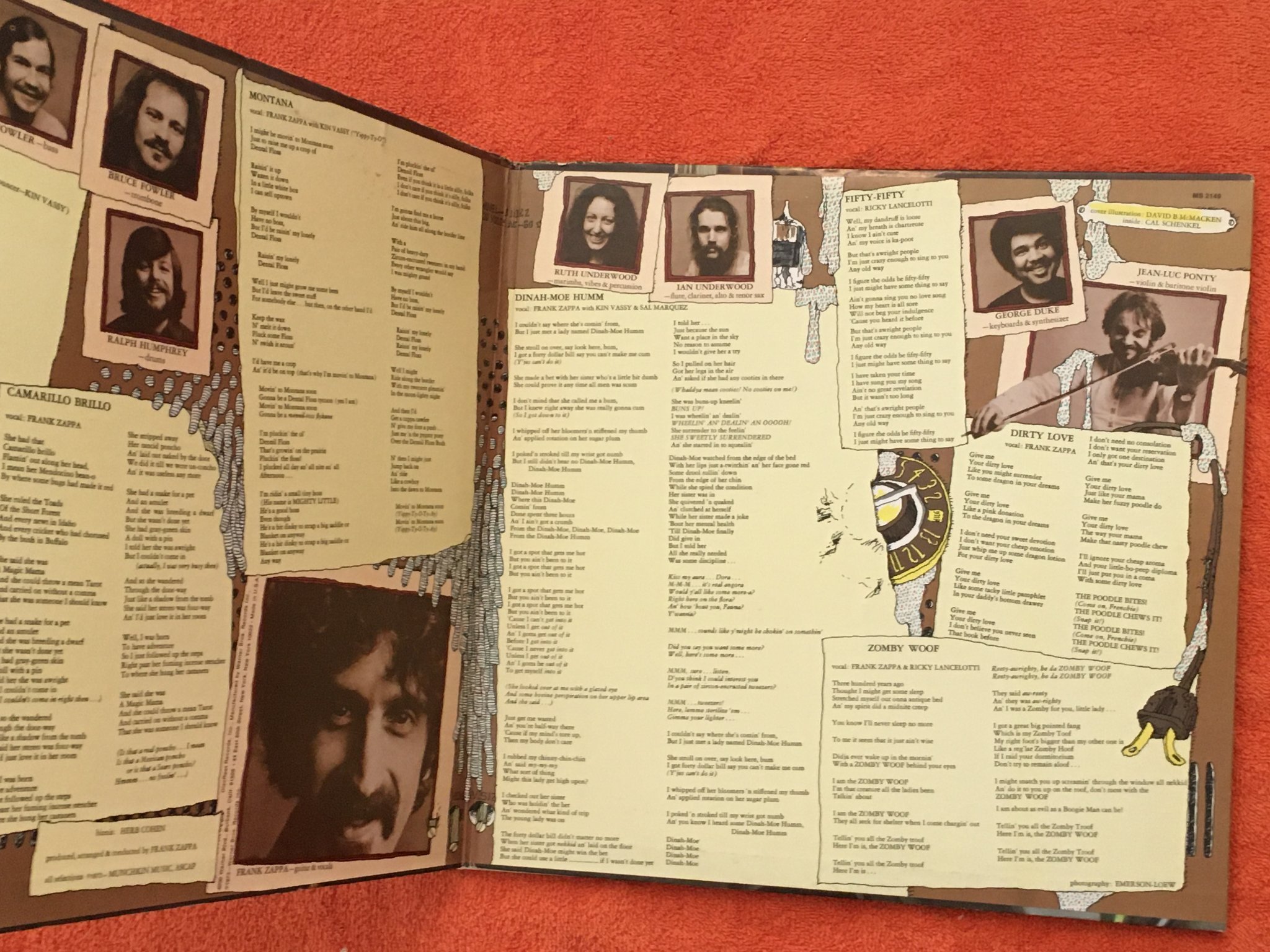 Omslagsbild för skivan THE MOTHERS over-nite sensation LP -73 US DISCREET DS 2149