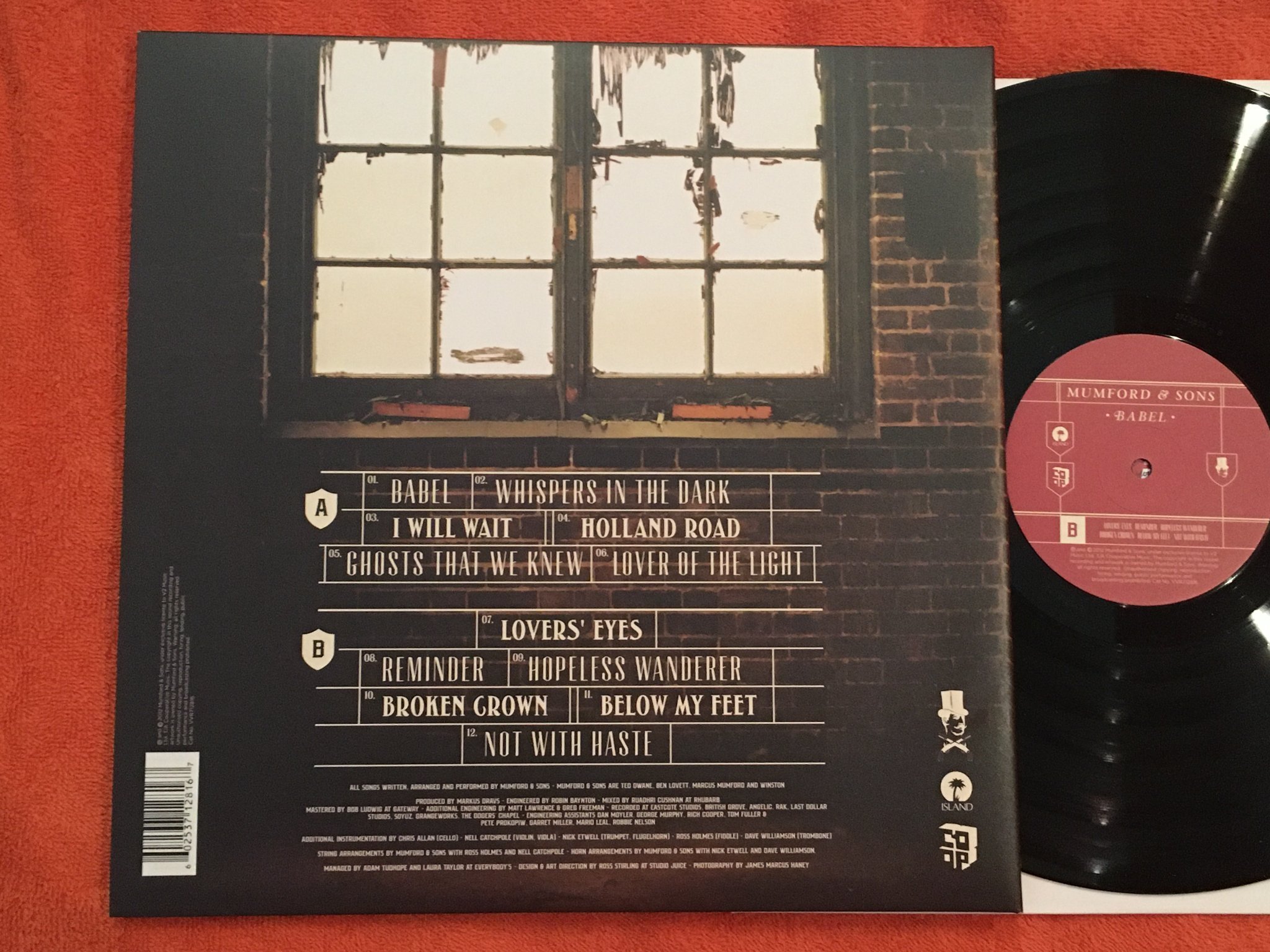 Omslagsbild för skivan MUMFORD & SONS babel LP 2012 island VVR712816