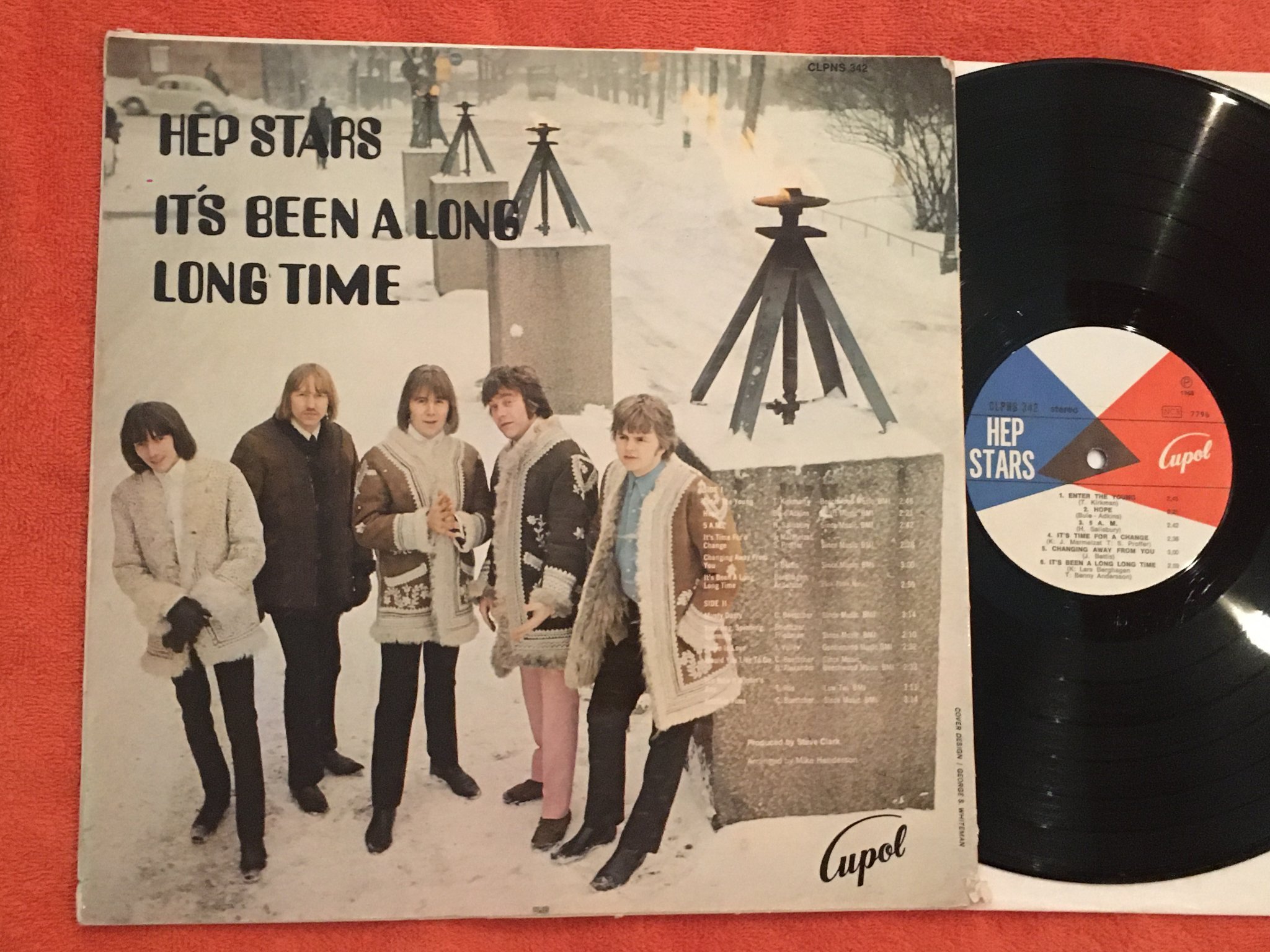Omslagsbild för skivan HEP STARS it's been a long time LP -68 Swe CUPOL CLPNS 342