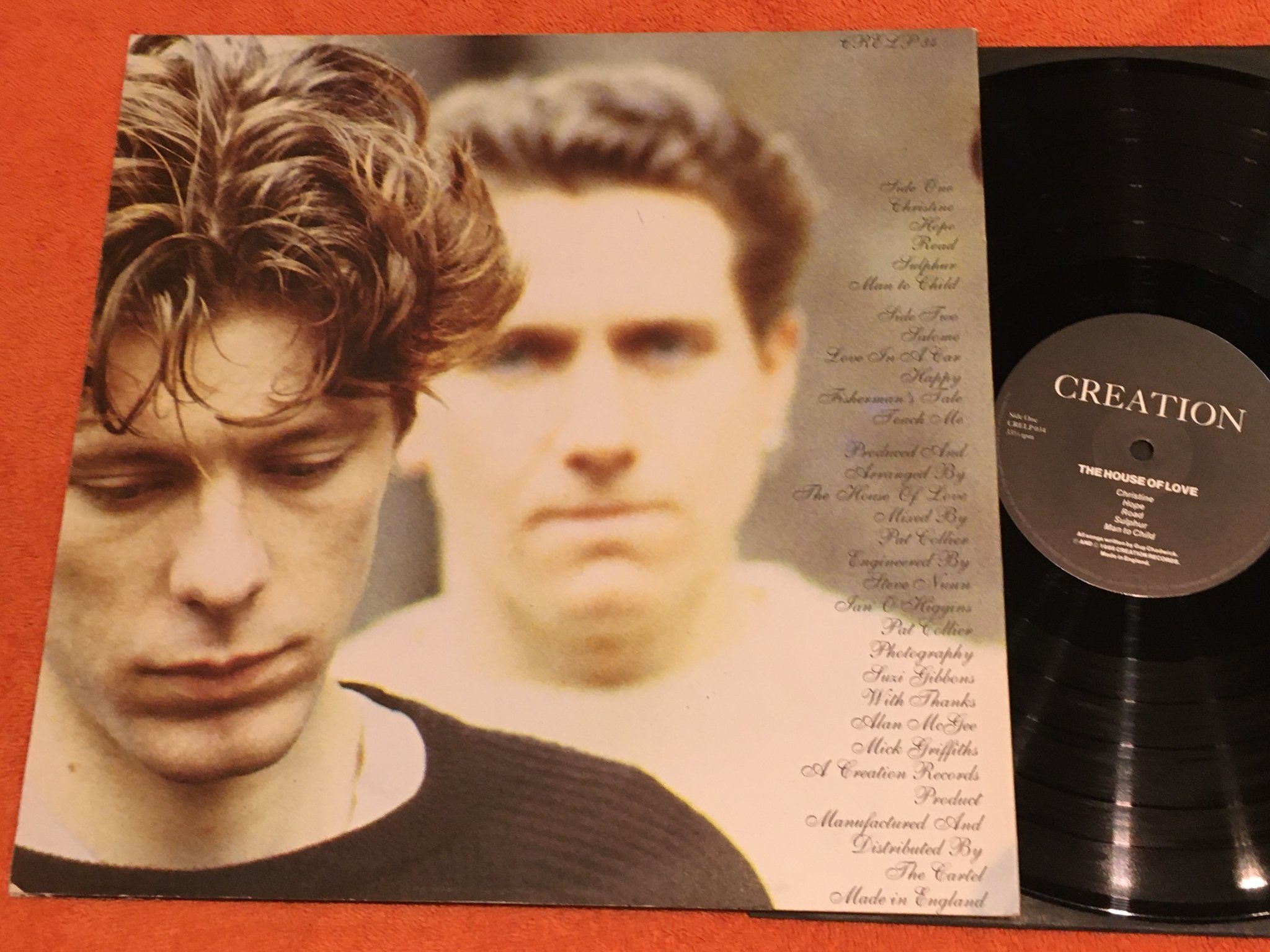 Omslagsbild för skivan CREATION the house of love LP -88 UK CRELP 034