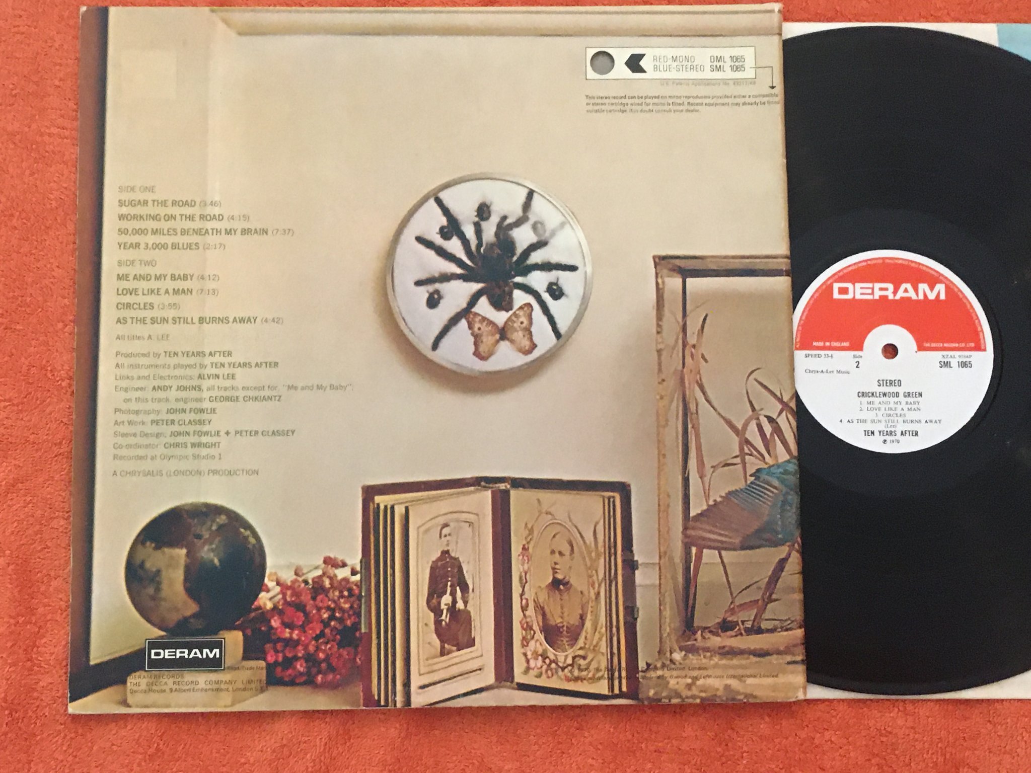 Omslagsbild för skivan TEN YEARS AFTER cricklewood green LP -70 UK DERAM SML 1065