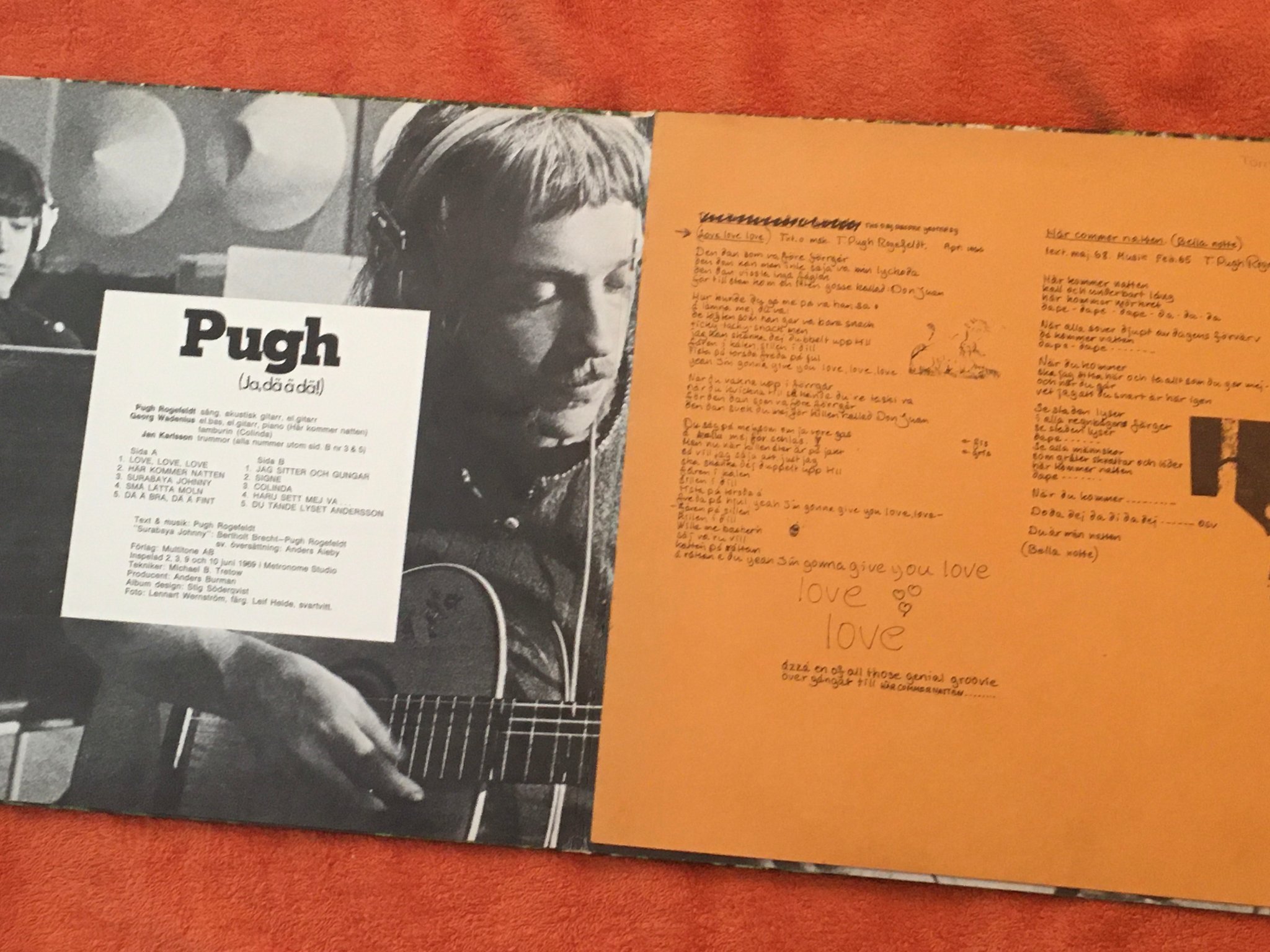 Omslagsbild för skivan PUGH ROGEFELDT ja dä ä dä! LP -69 Swe METRONOME MLP 15336