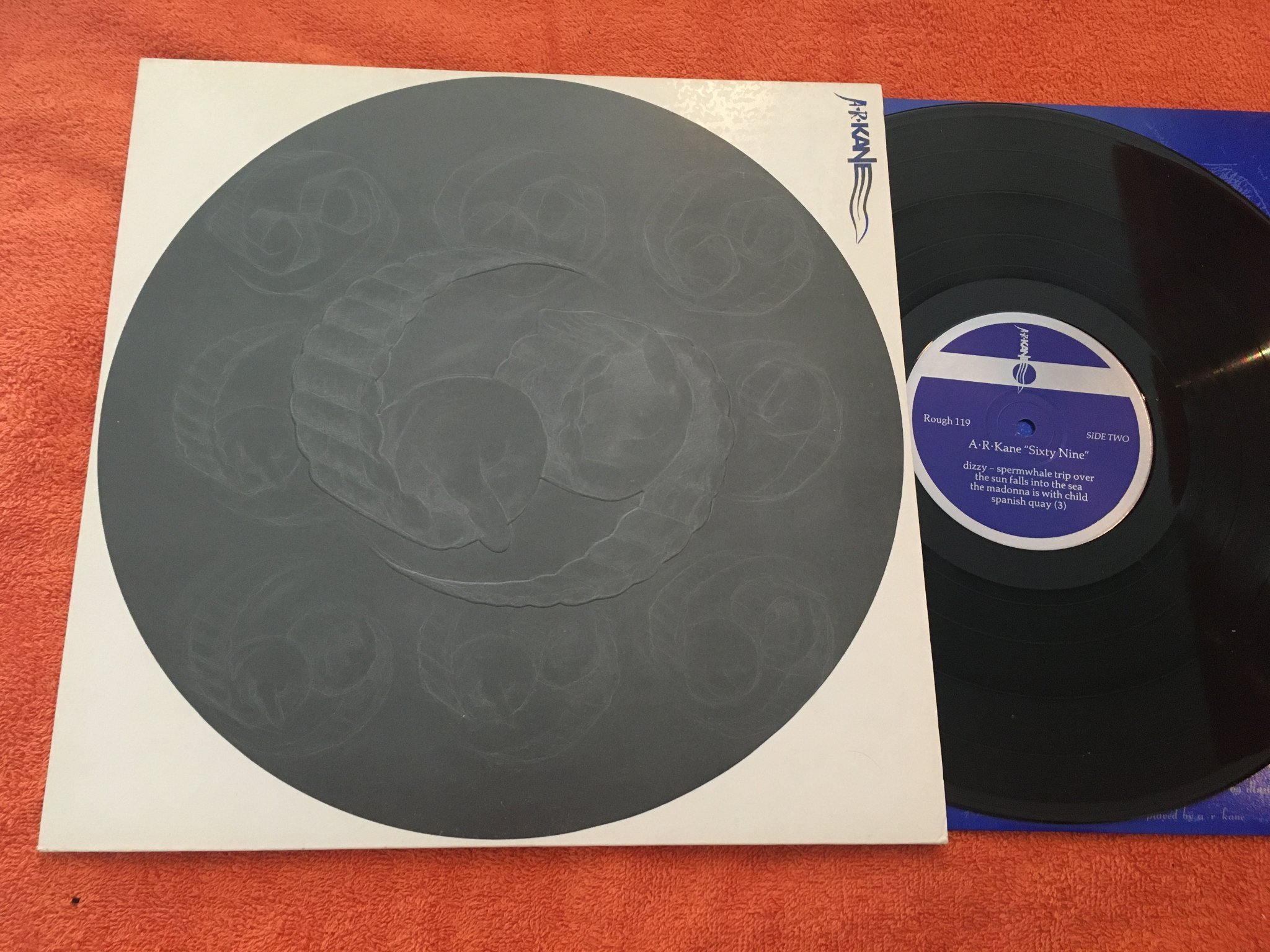 Omslagsbild för skivan A.R. KANE sixty nine LP -88 Ger ROUGH TRADE RTD 83