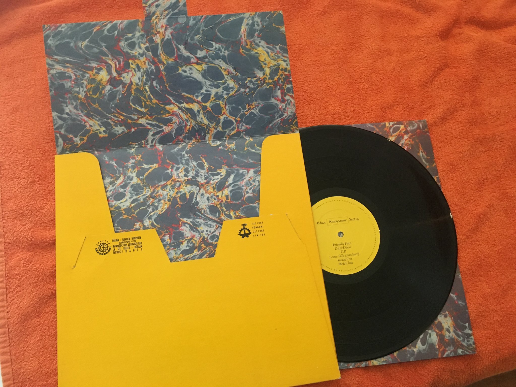 Omslagsbild för skivan SECTION 25 always now LP -81 UK FACTORY FACT 45 rare 1st pressing