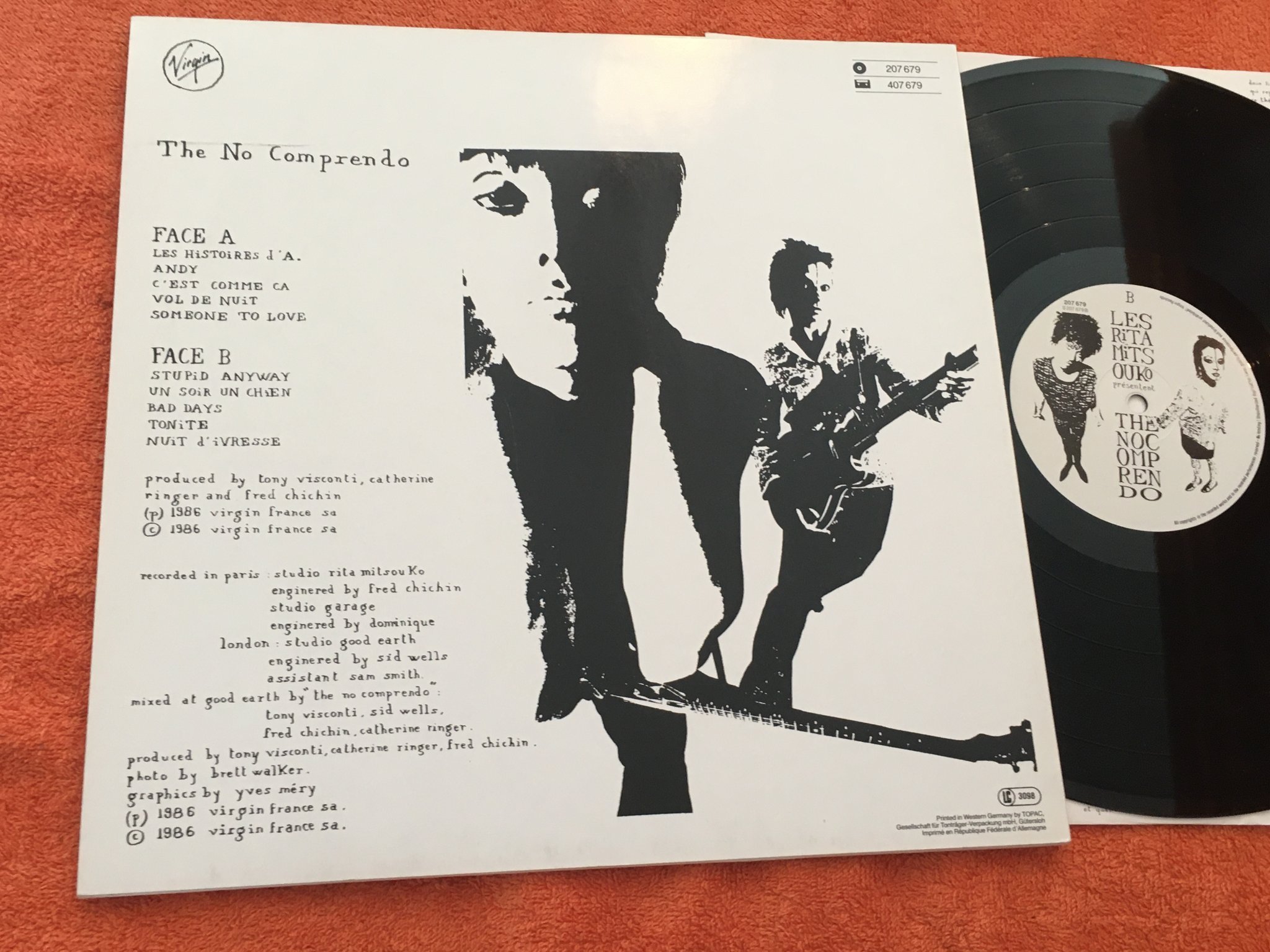 Omslagsbild för skivan LES RITA MITSOUKO The No Comprendo LP -86 VIRGIN 207679