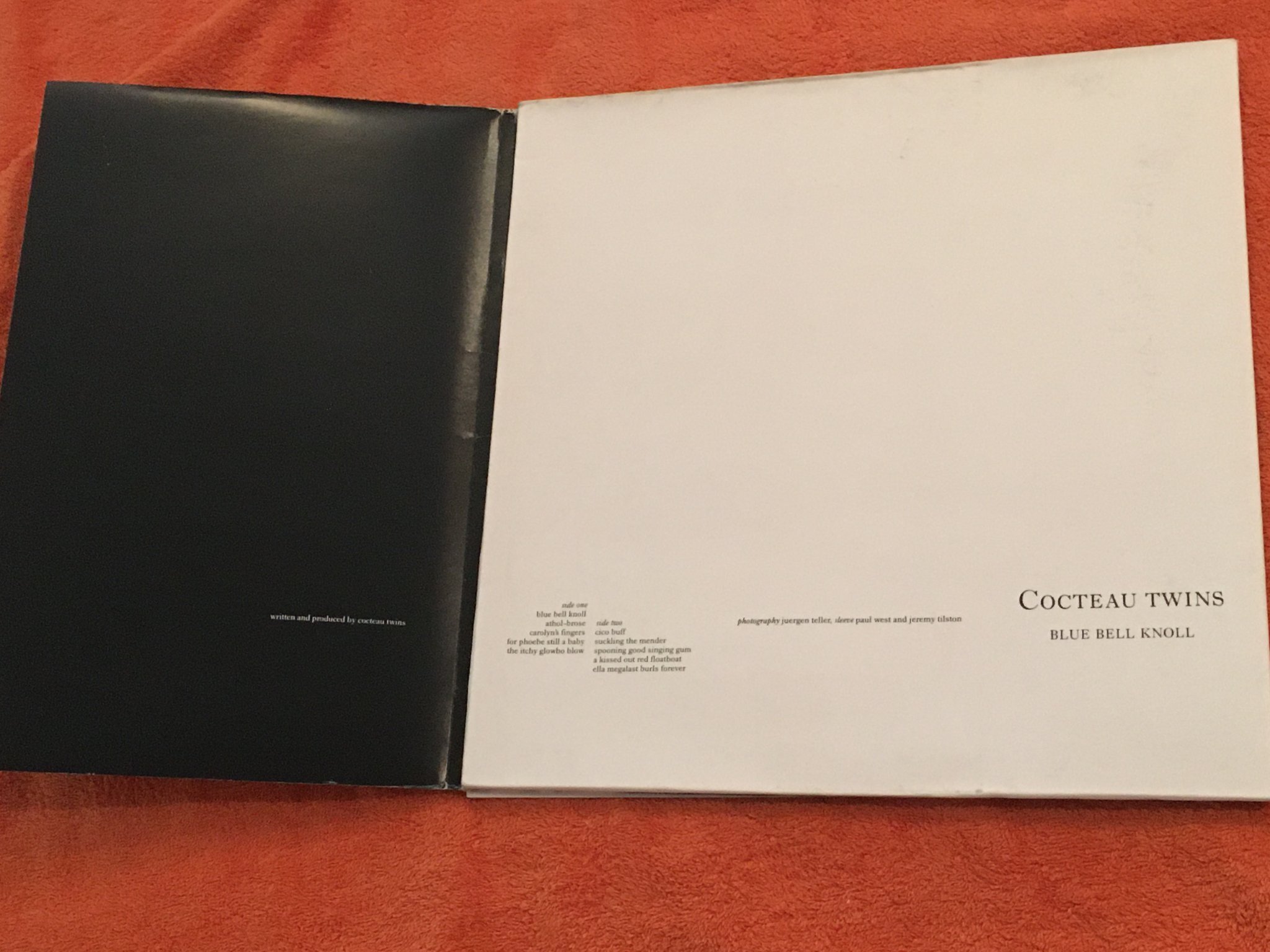 Omslagsbild för skivan COCTEAU TWINS blue bell knoll LP -88 Ger ROUGH TRADE RTD 99