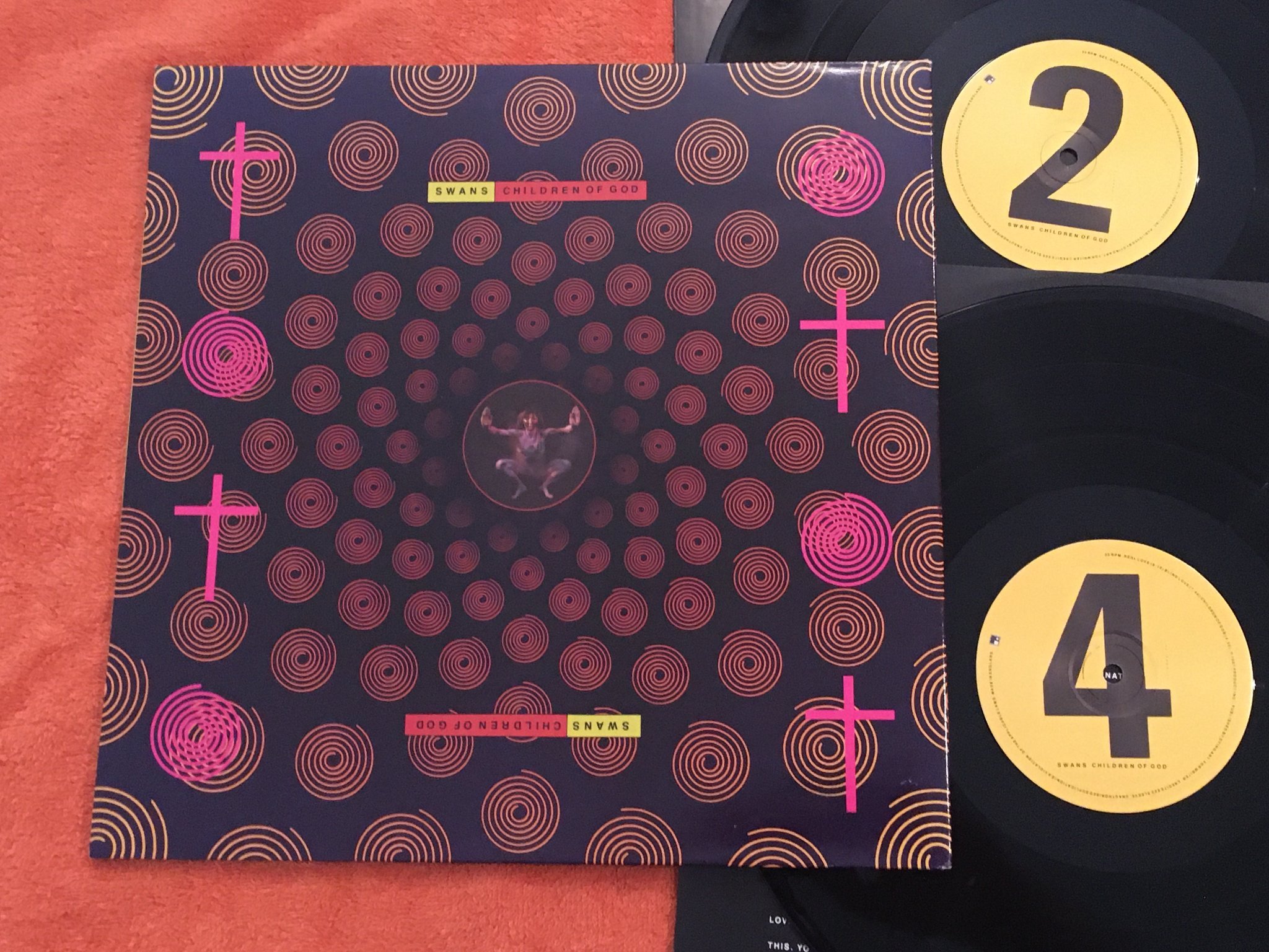 Omslagsbild för skivan SWANS children of god 2xLP -87 UK PRODUCT INC 33 PROD 17 rare!