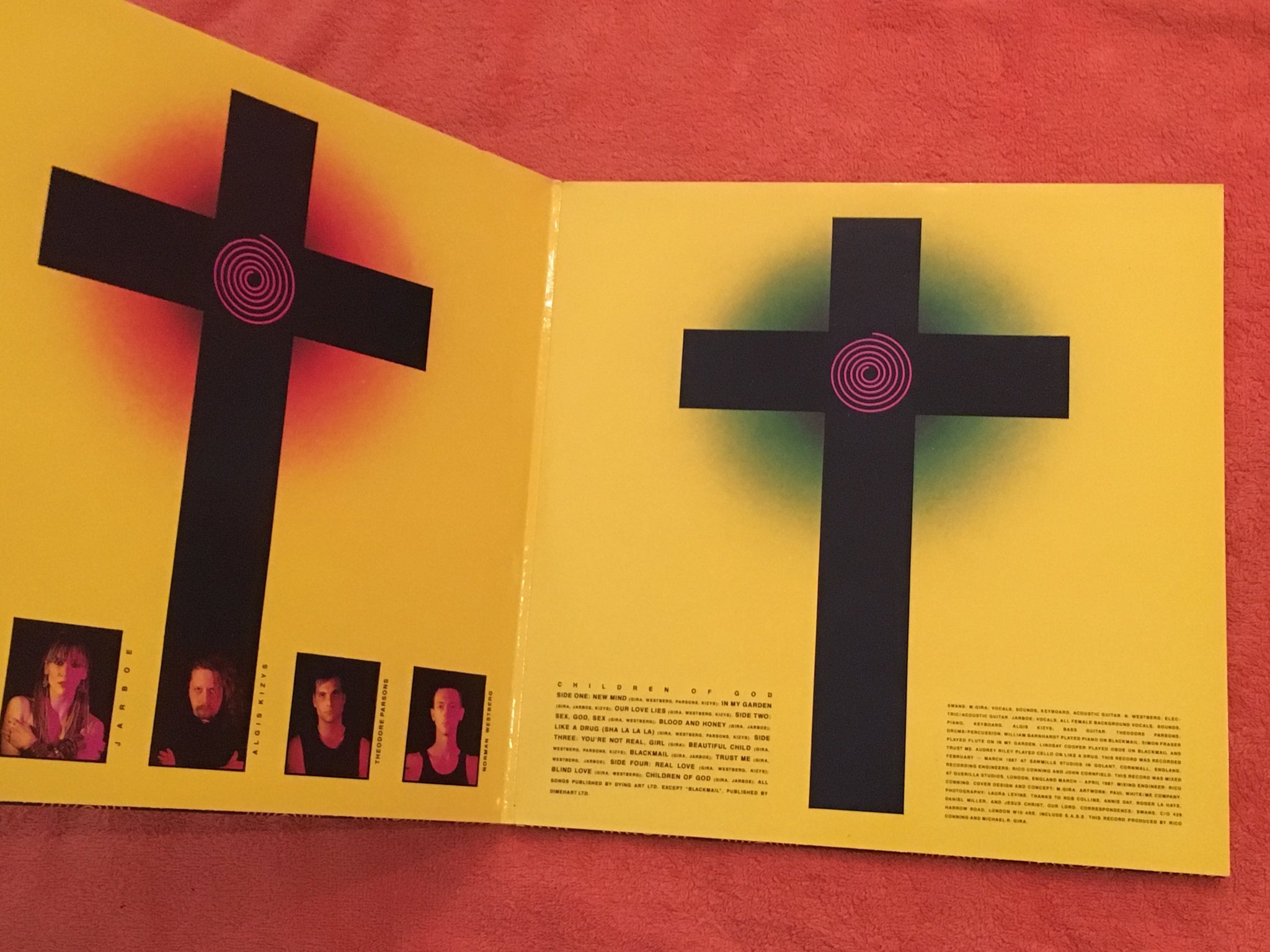 Omslagsbild för skivan SWANS children of god 2xLP -87 UK PRODUCT INC 33 PROD 17 rare!